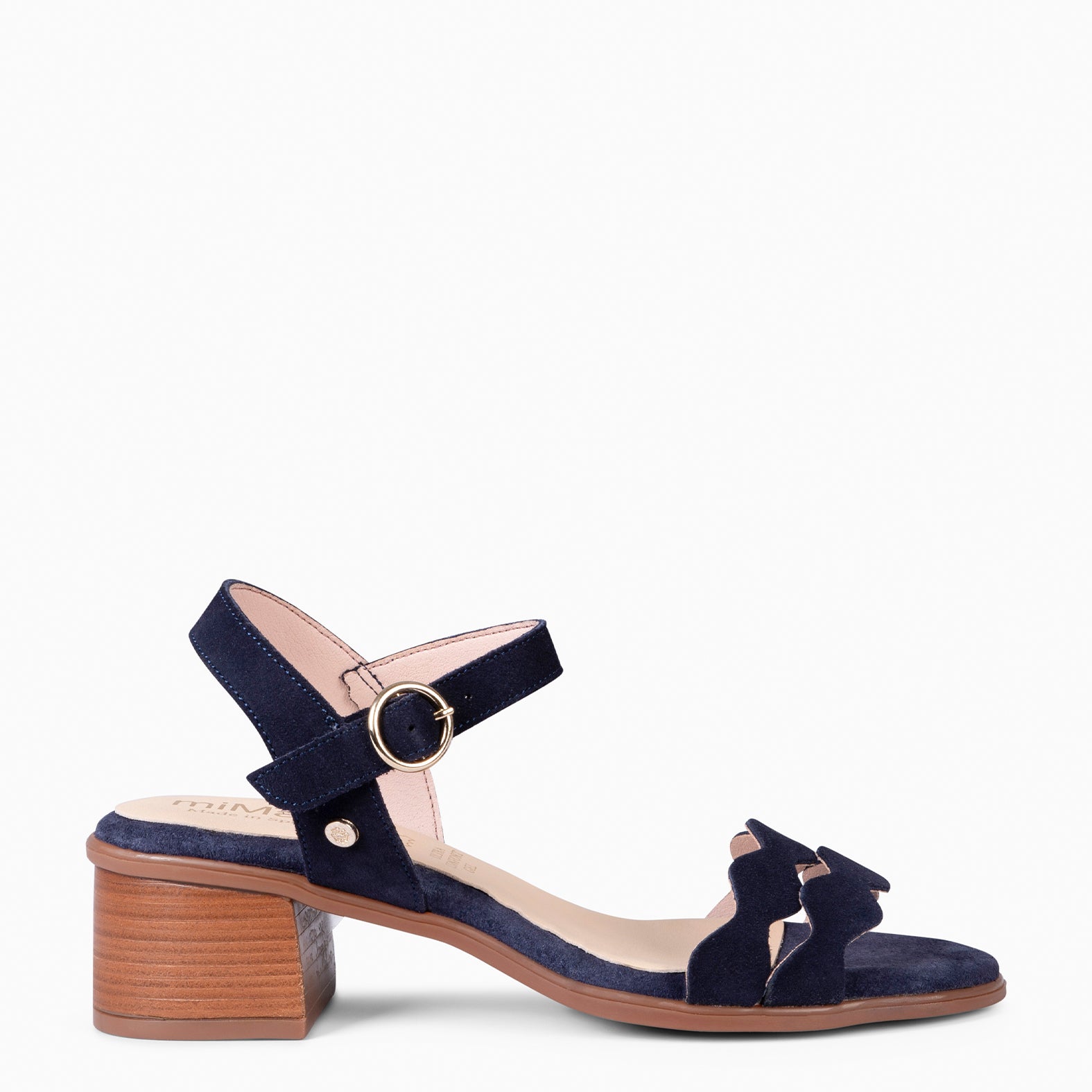 LETY - NAVY LOW-HEELED SANDAL