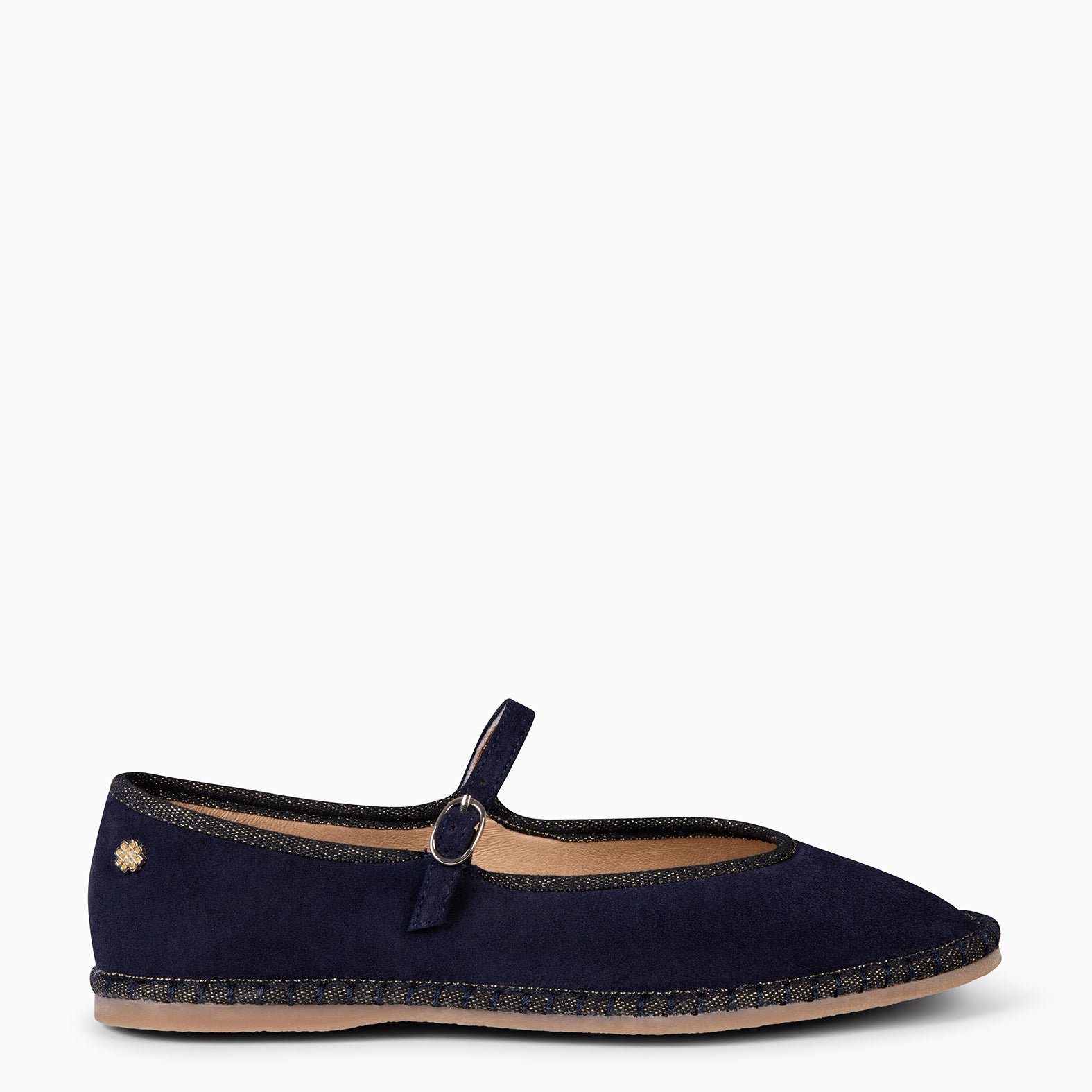 MARGARET - NAVY FLAT MARY-JANE WITH STRAP