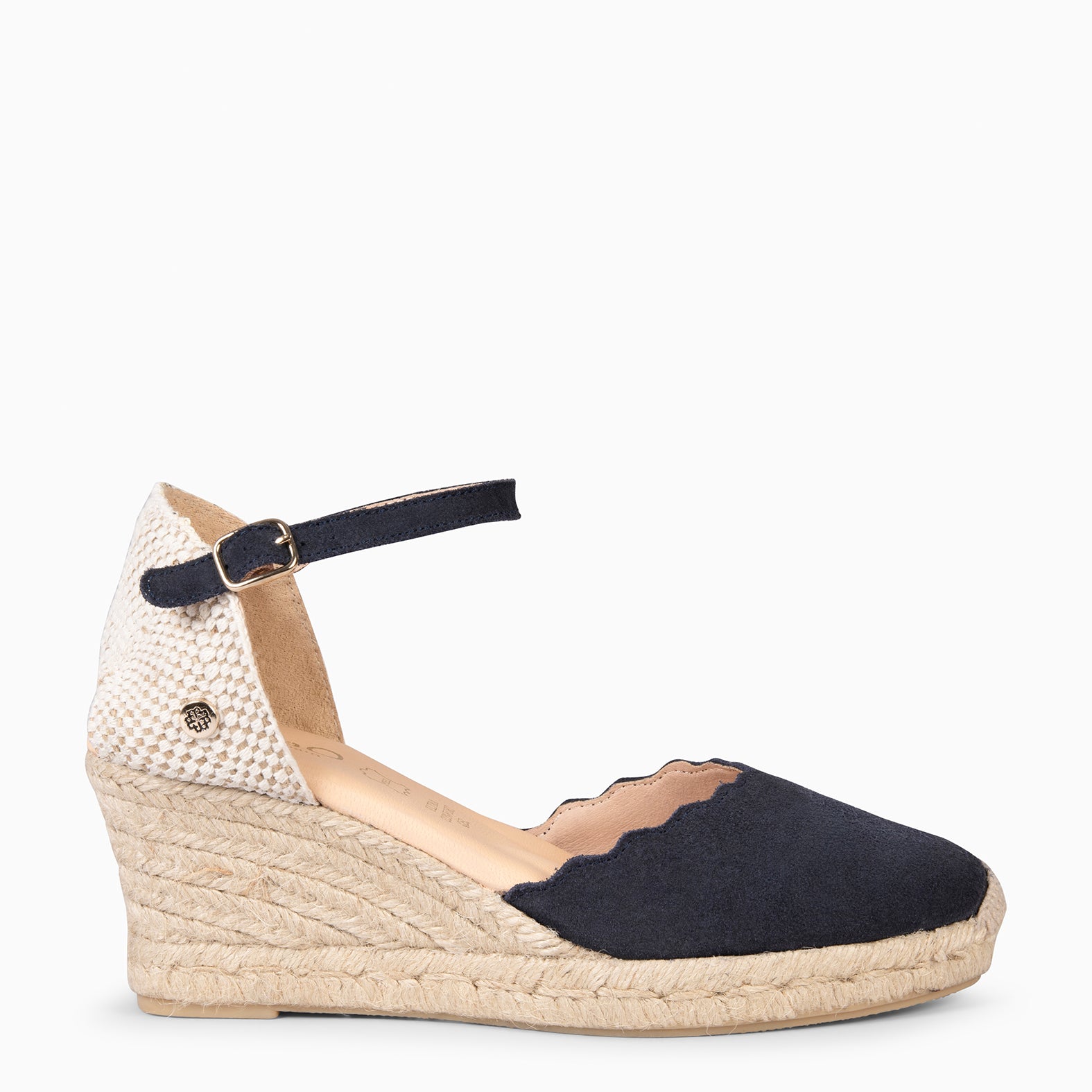 MIAMI - NAVY SUEDE WEDGE ESPADRILLE