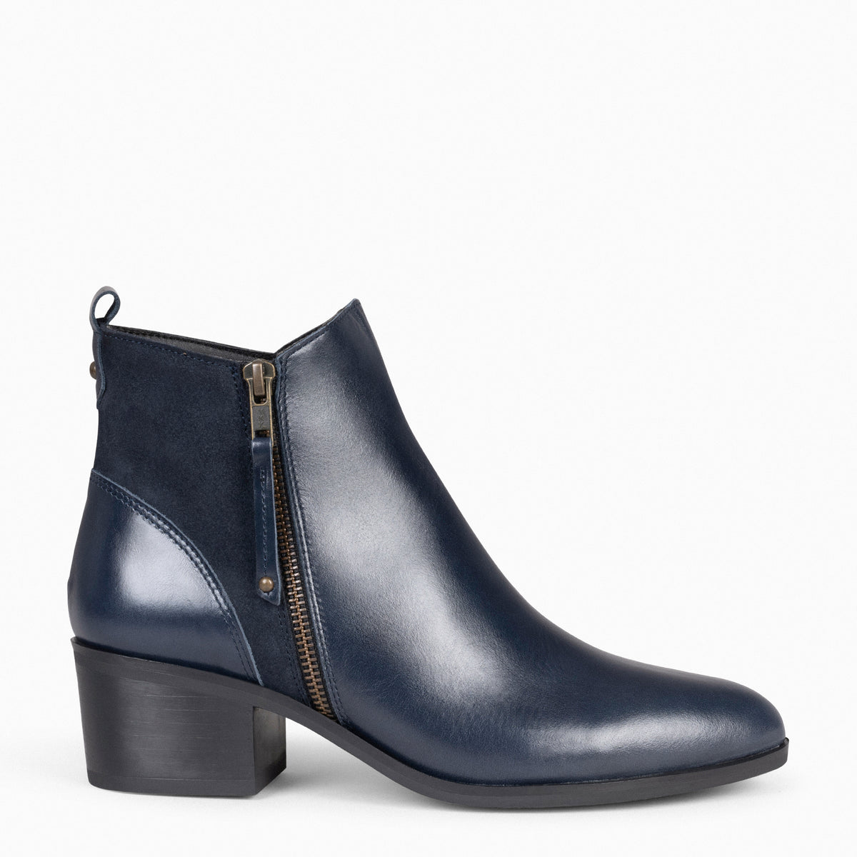 REBECCA - Botines con Tacón para Mujer MARINO