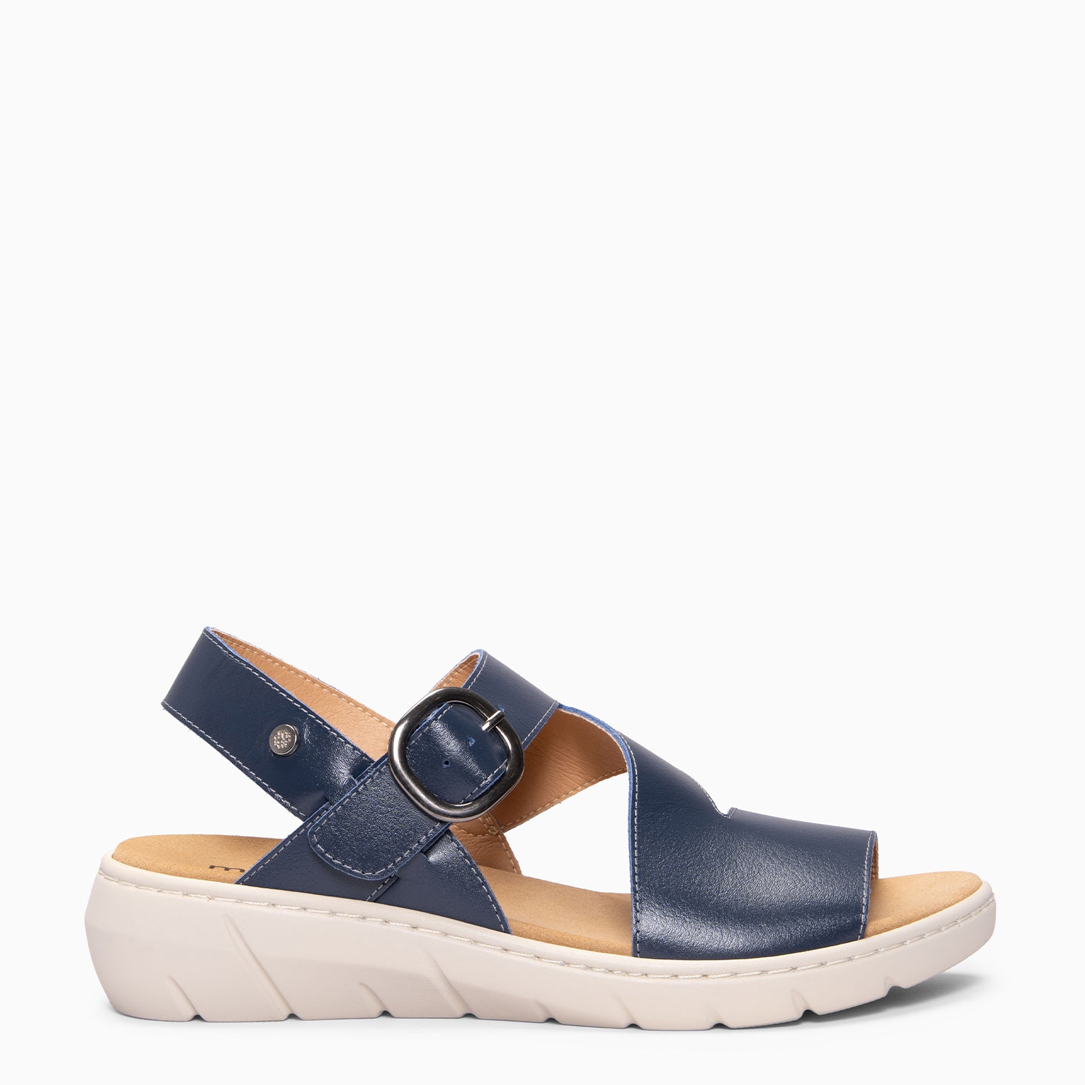 NATURA - NAVY SANDALS WITH REMOVABLE INSOLE
