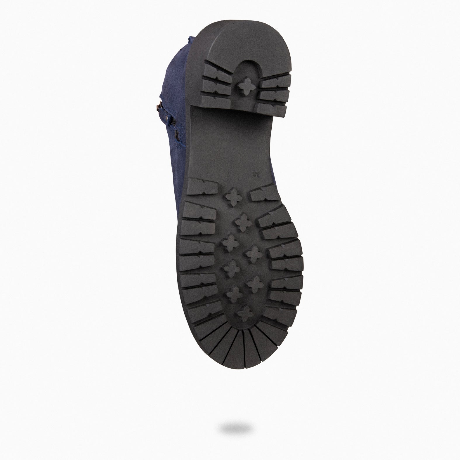 POP - Botín de piel hidrófugo MARINO