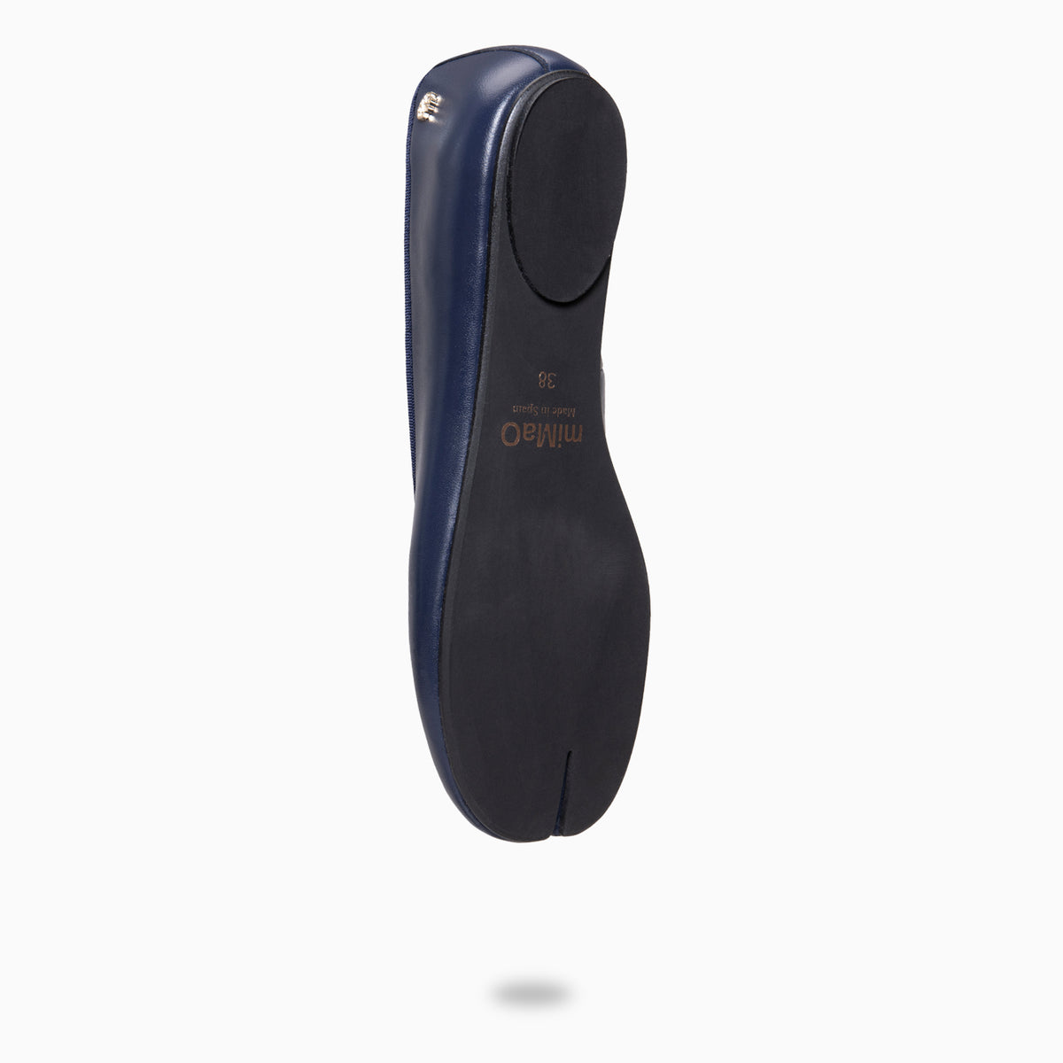 AMAYA - NAVY Tabi leather ballerinas