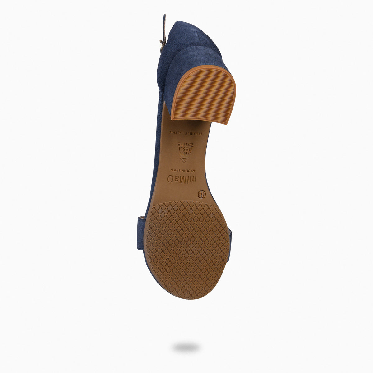 BEATRIZ – Sandalias de tacón ancho MARINO