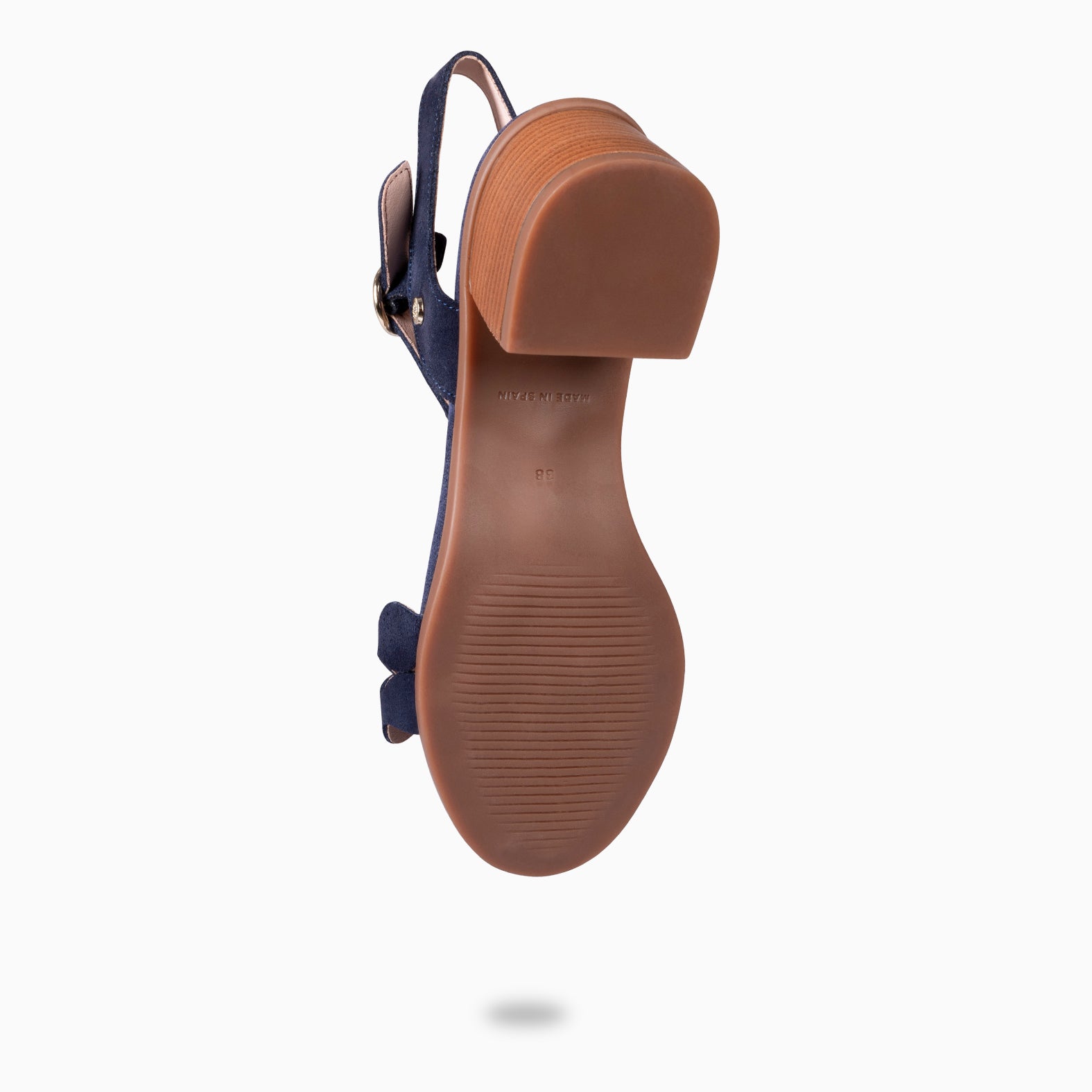 LETY - NAVY LOW-HEELED SANDAL