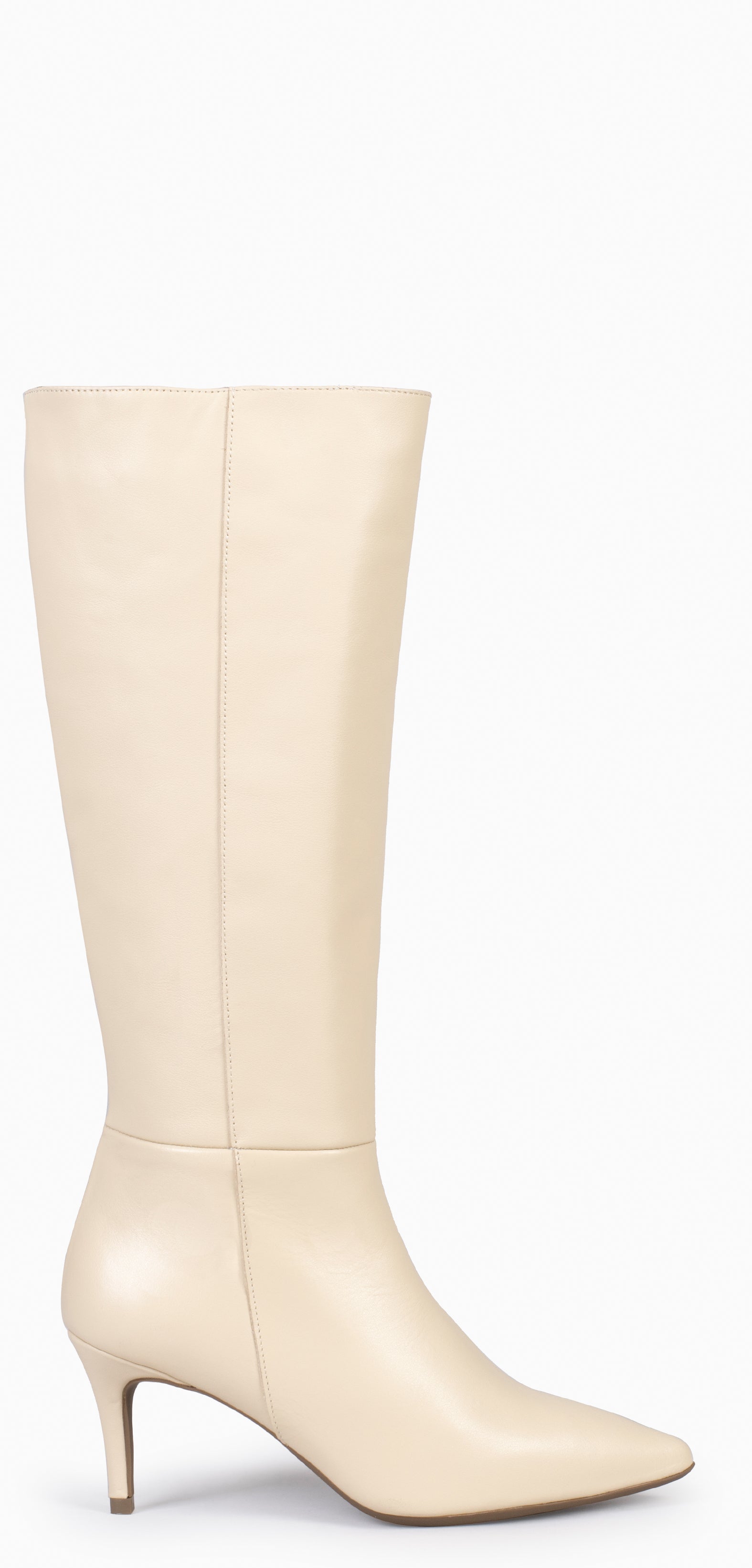 Beige high heel clearance boots