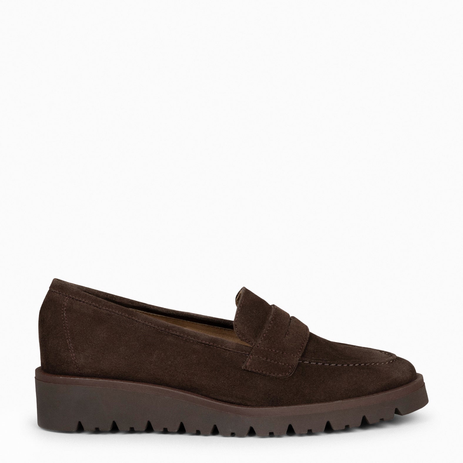 DAFNE - Mocasín con cuña MARRÓN