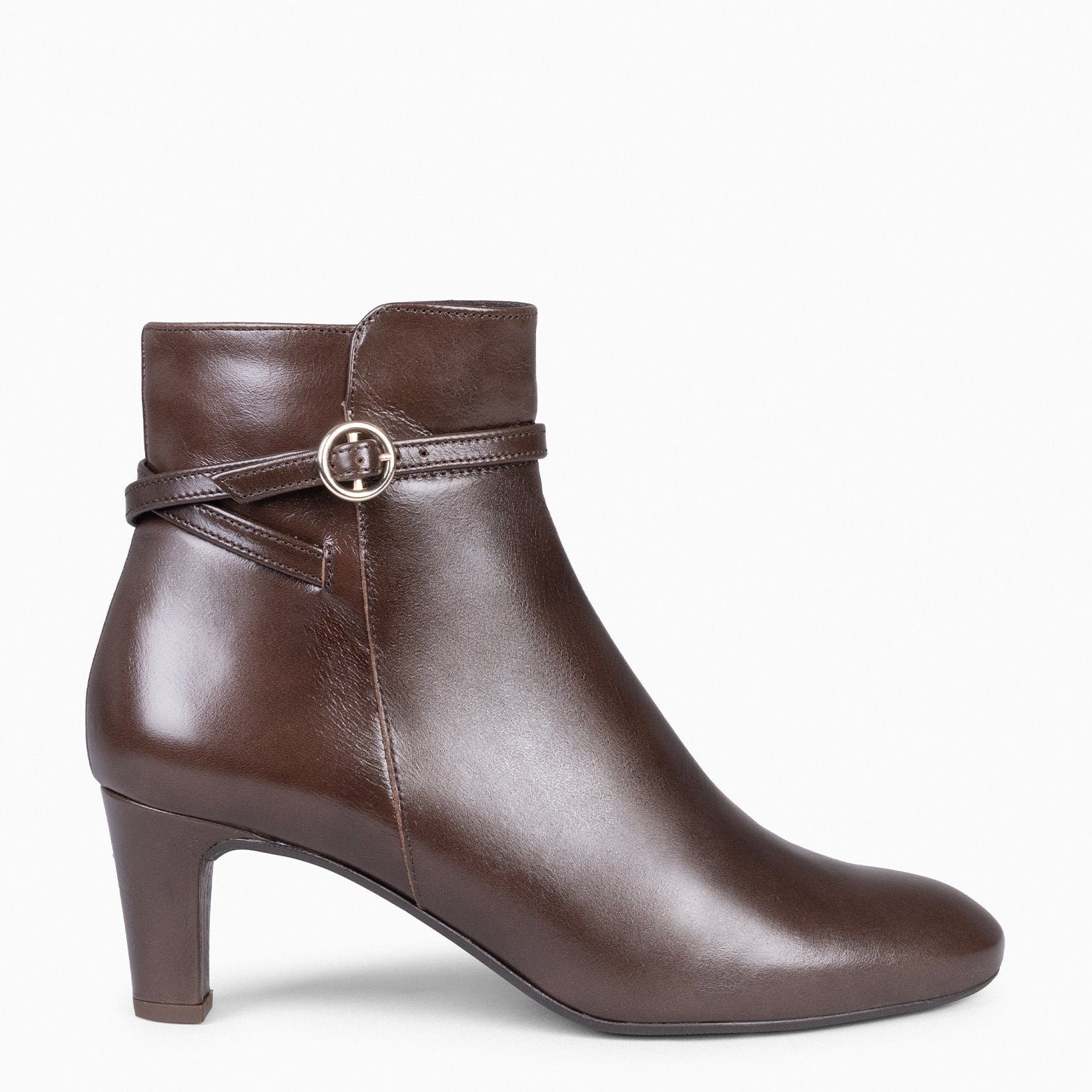 ALDA - Botín MARRÓN con tiras - miMaO ®