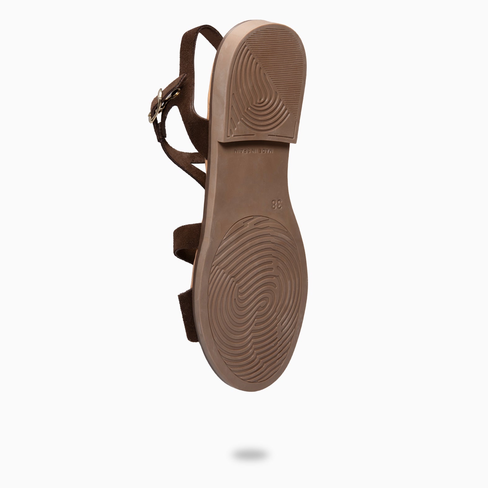 BAMBOO - BROWN FLAT SANDALS