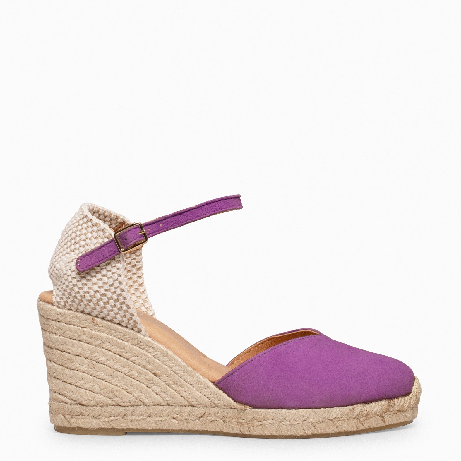 NERJA Espadrilles talon haut VIOLET