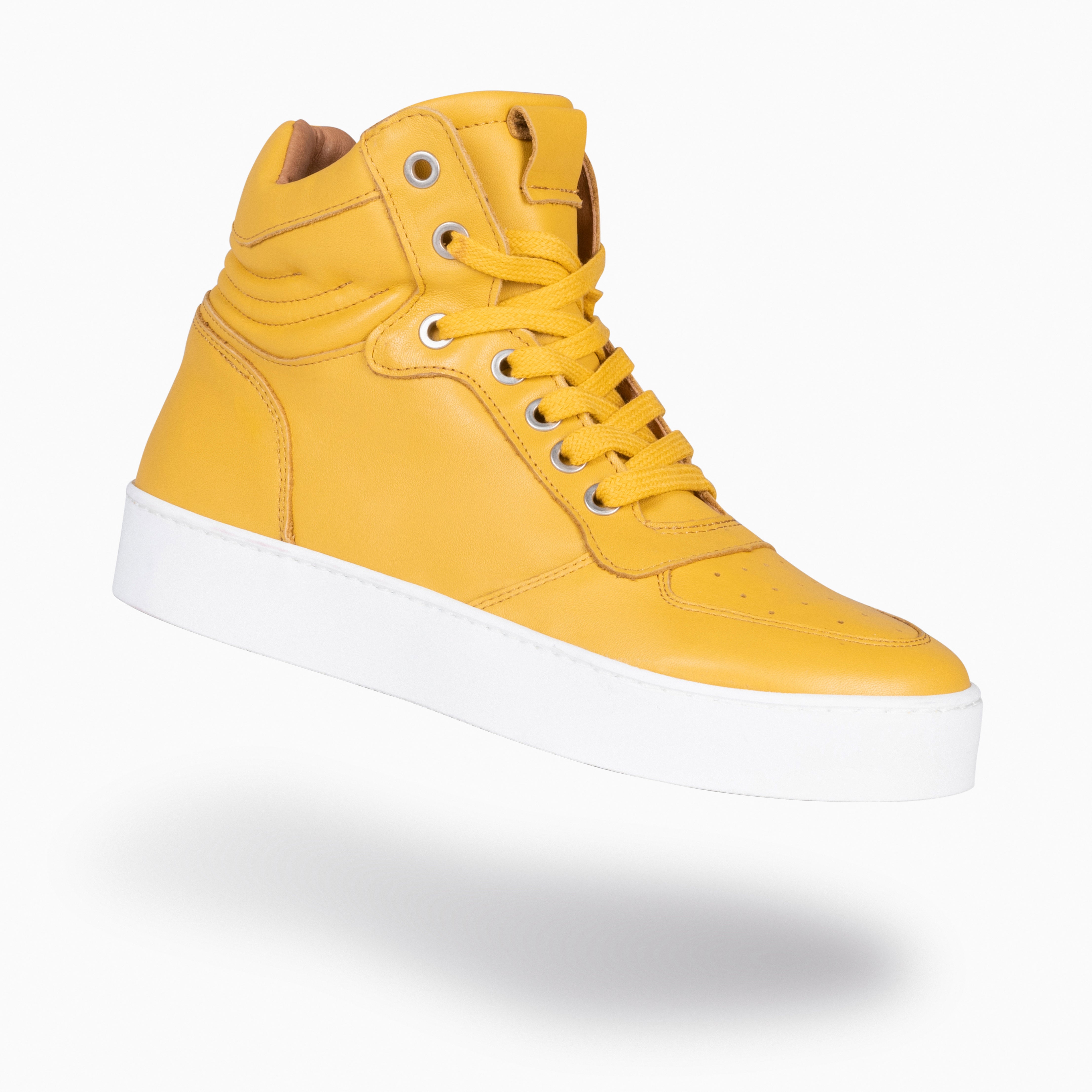 BASKET - Zapatillas Altas de Mujer MOSTAZA