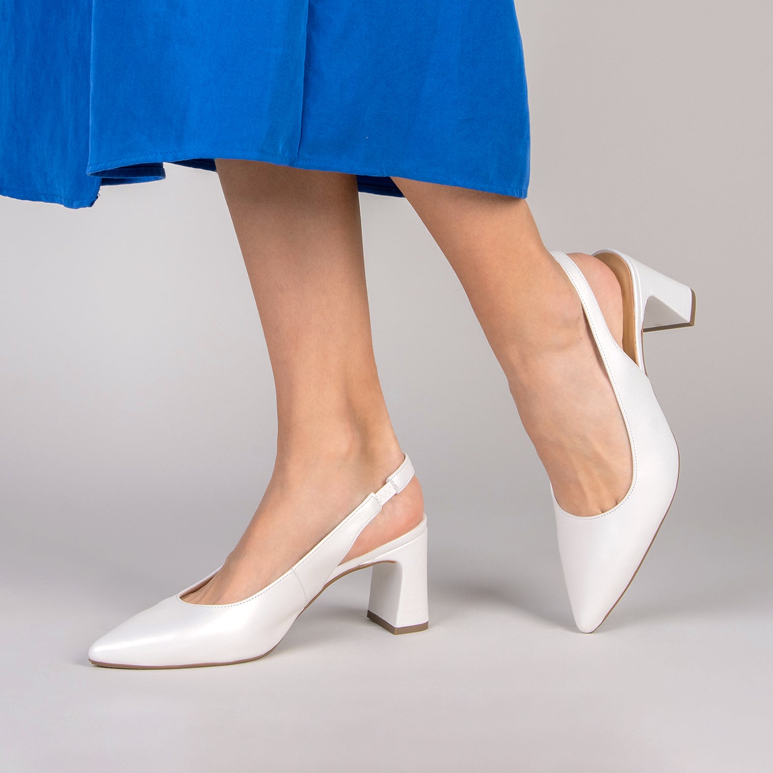 MIRIAM - PEARL SLING-BACK SHOE