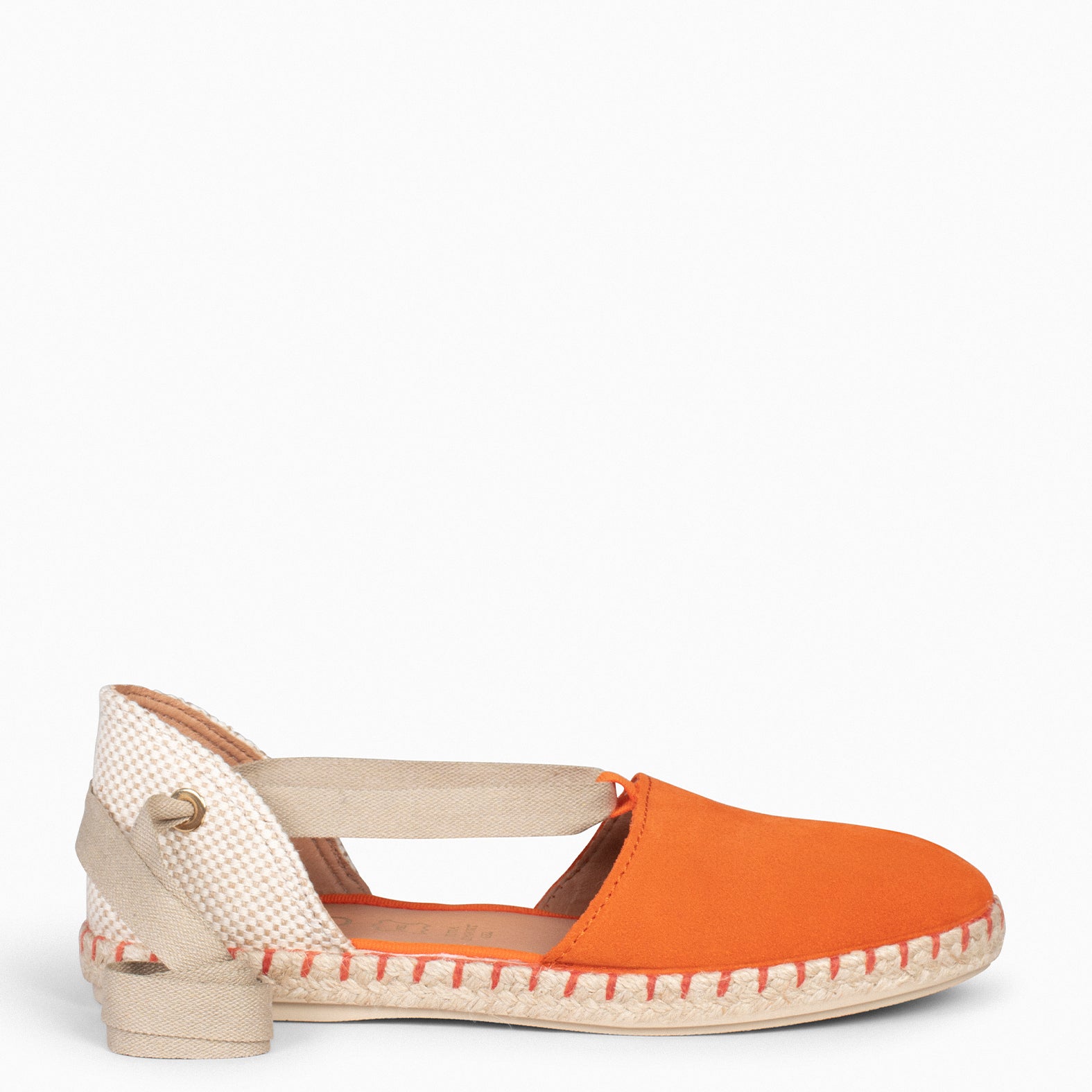 ALGARVE – Espadrilles plates pour femme ORANGE miMaO ®