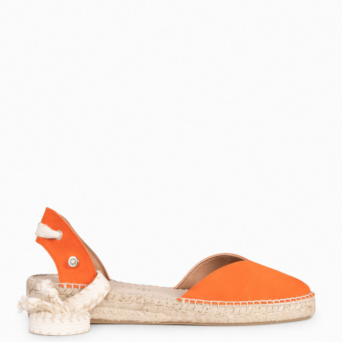 LAGOS – Espadrilles à petit talon ORANGE