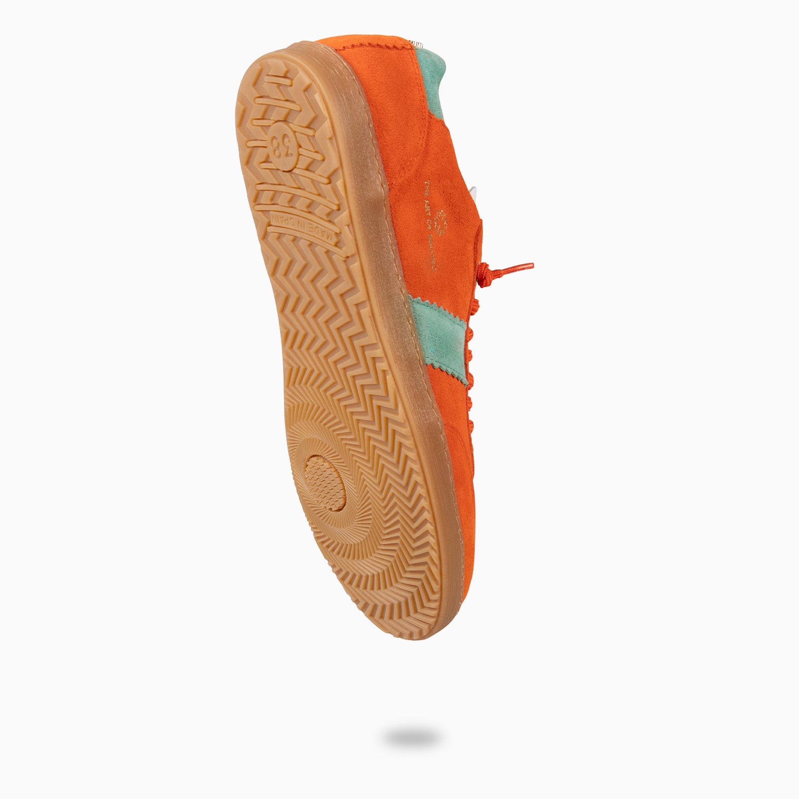 STÜDIO 01 – Baskets pour femme en daim ORANGE