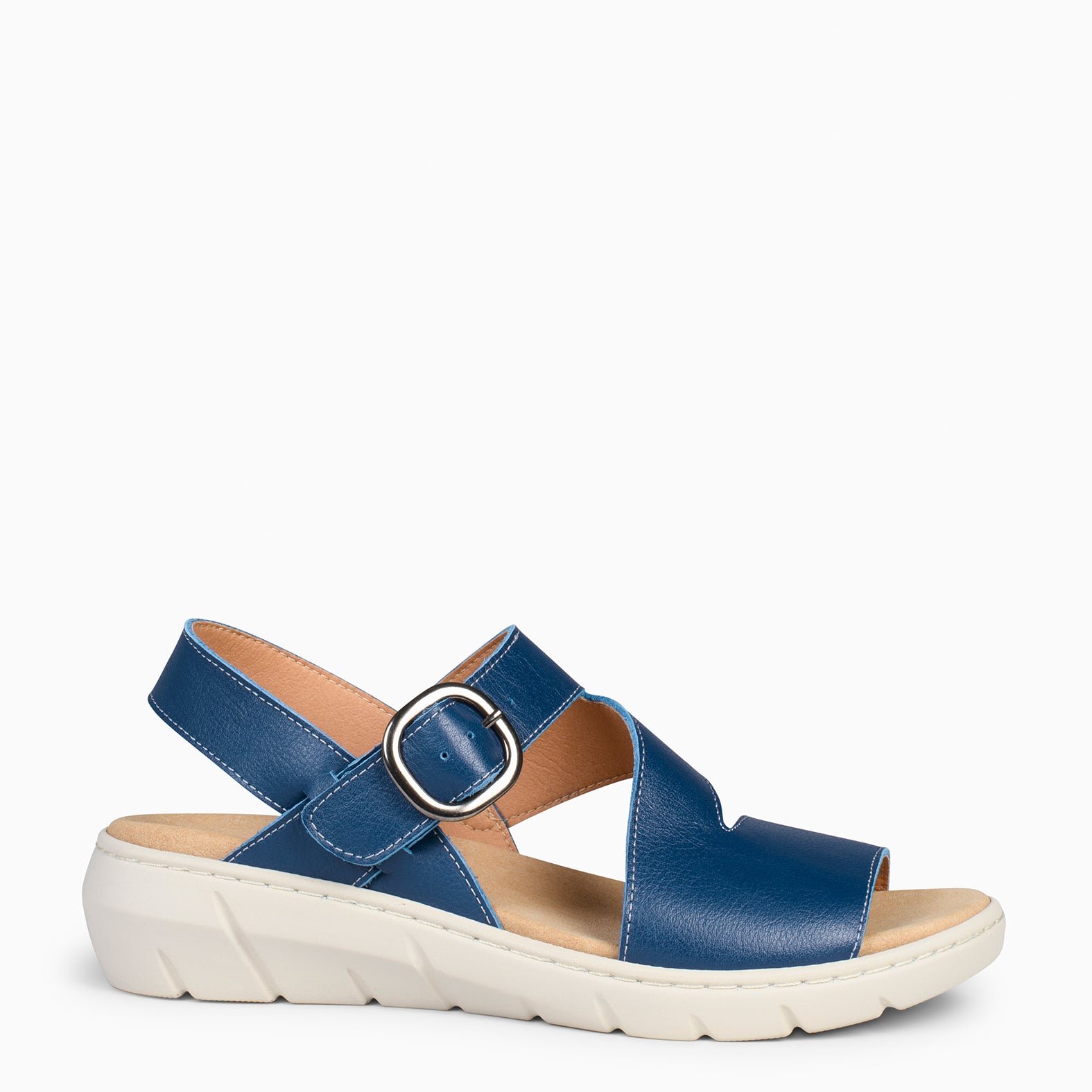 NATURA - NAVY SANDALS WITH REMOVABLE INSOLE