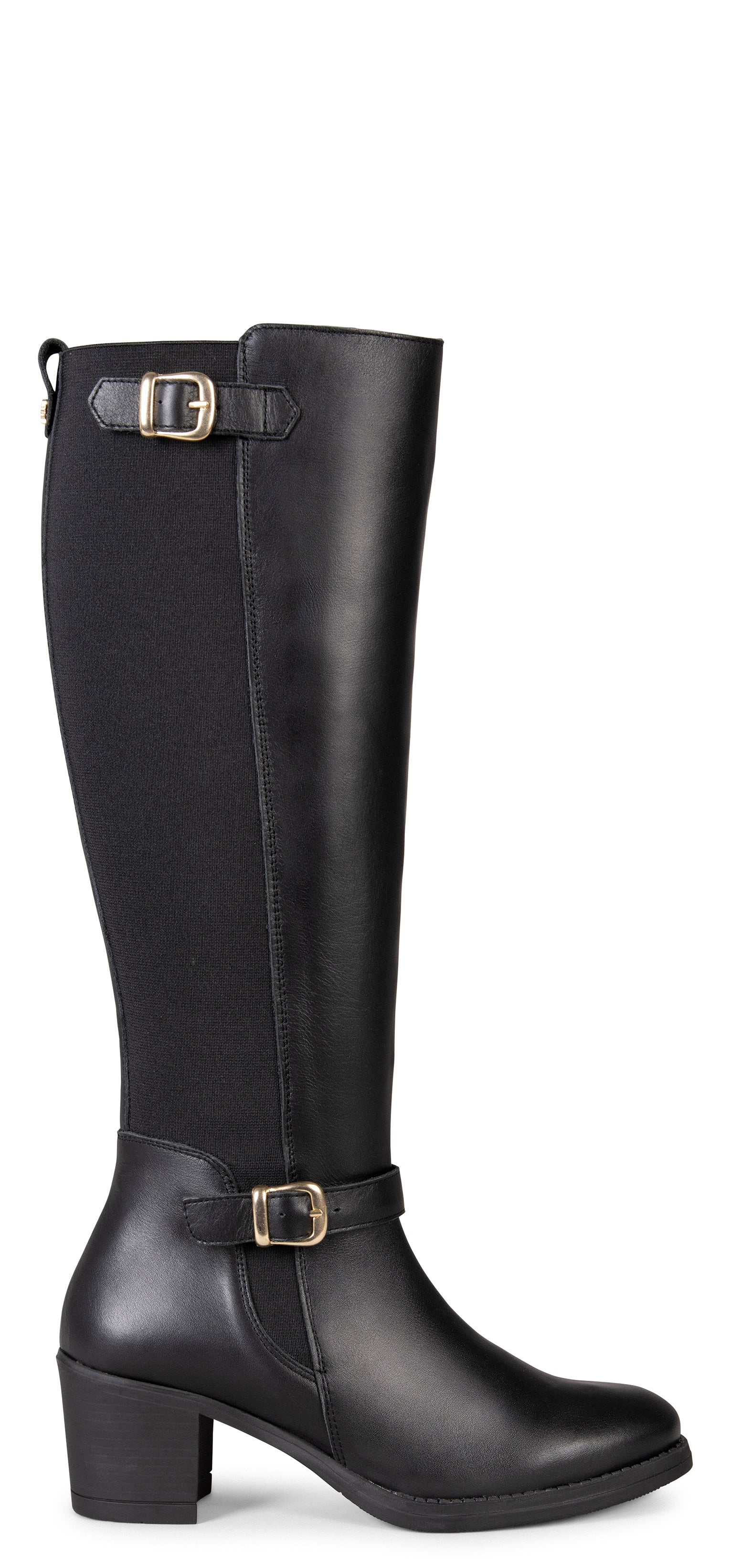 SENA – BLACK Boots with elastic shaft