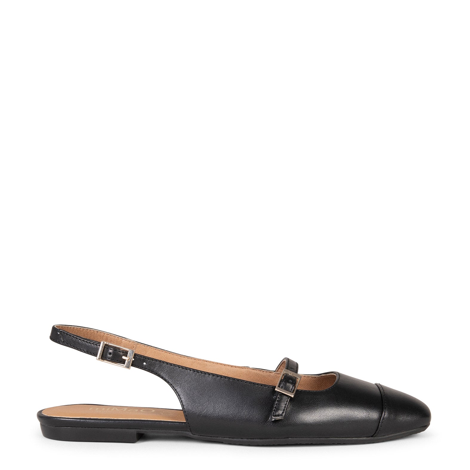 ACALIA – Slingbacks en cuir NOIR
