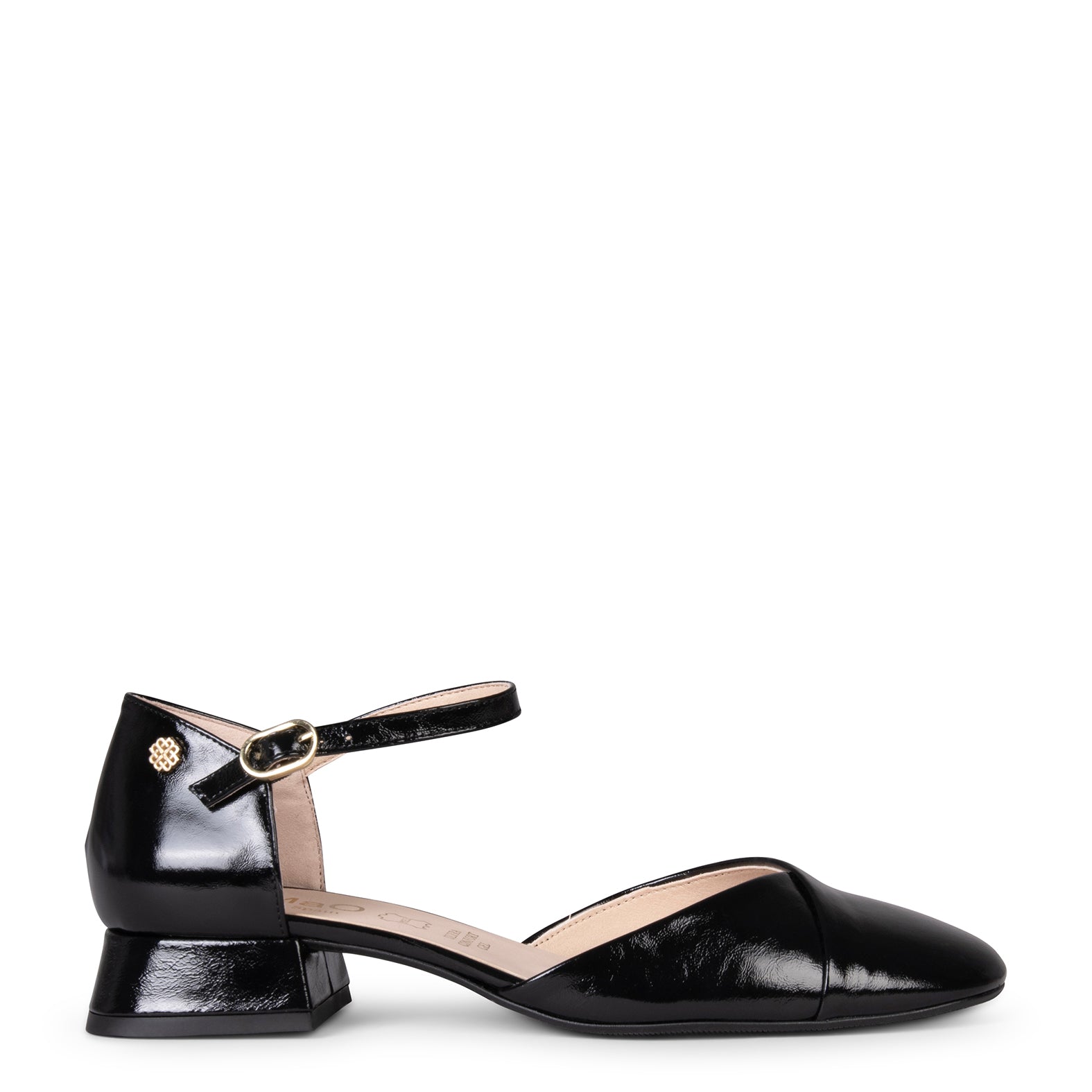 EMILY - ZAPATOS DE TACÓN BAJO NEGRO