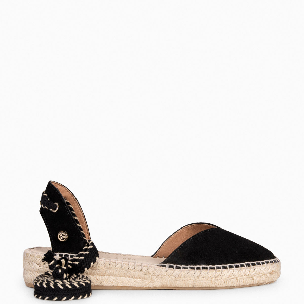 LAGOS – Espadrilles à petit talon NOIR
