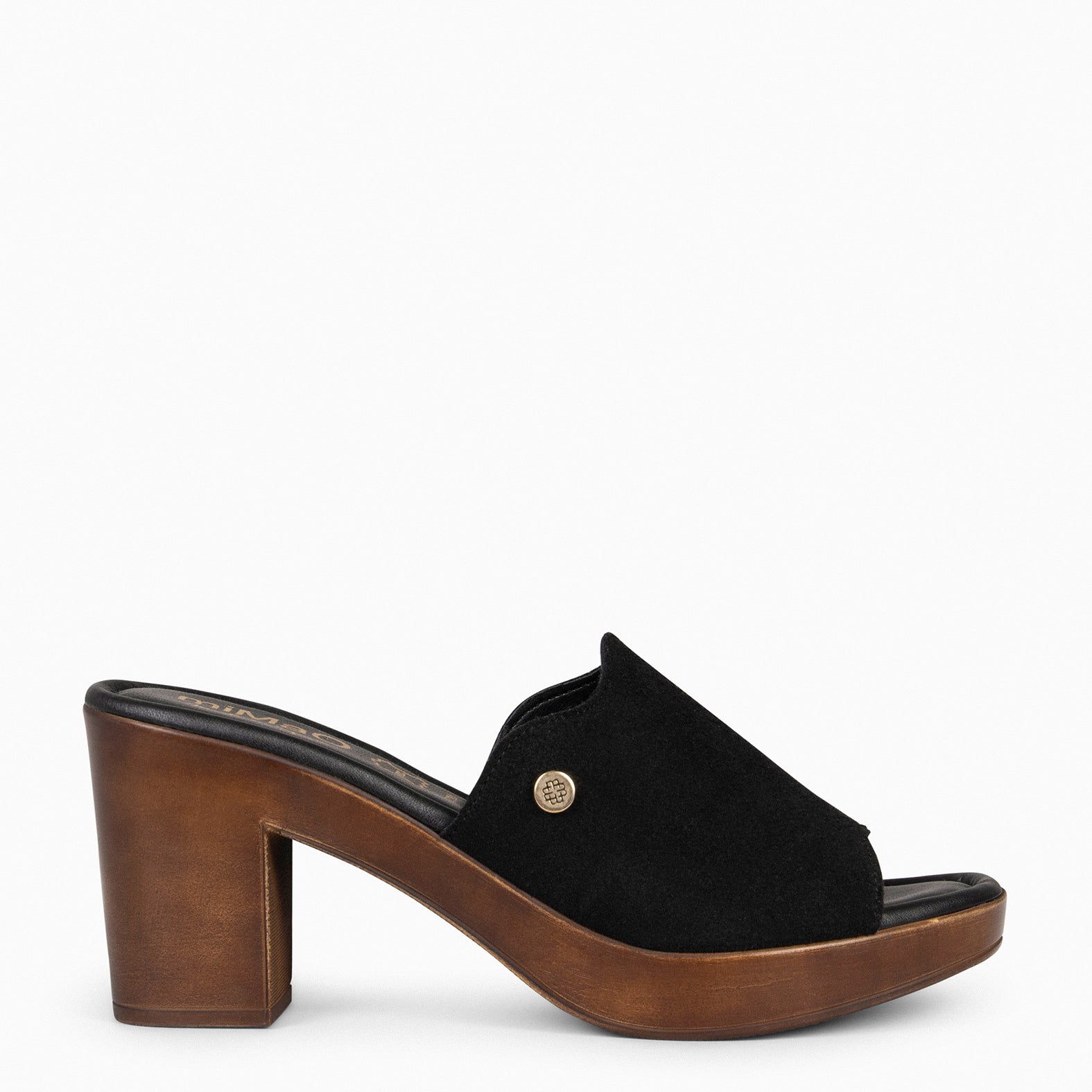 ADELA Zuecos con tacón NEGRO miMaO ®1