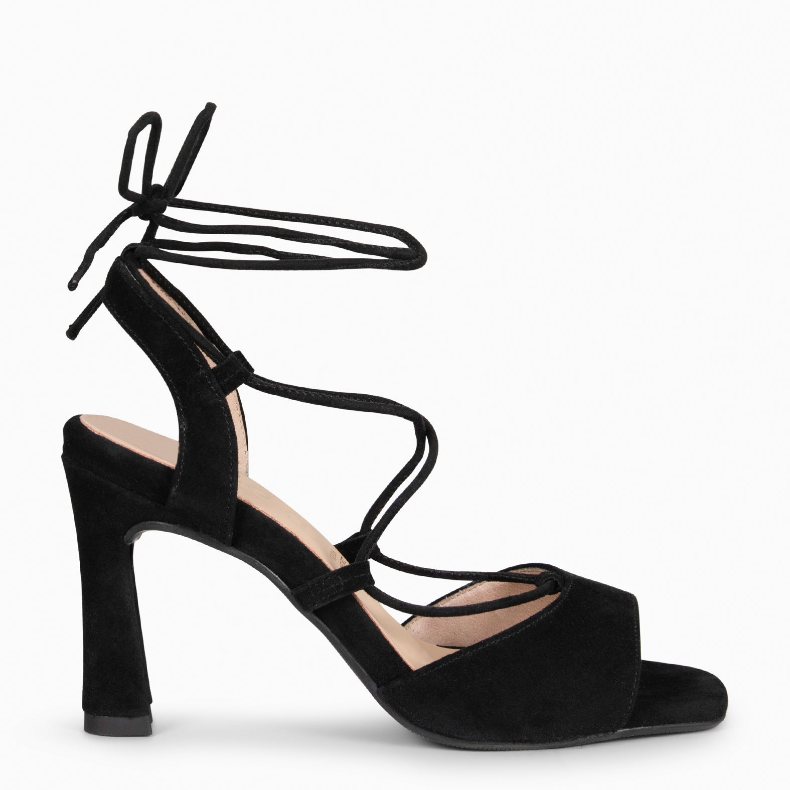 MÓNICA - SANDALIAS ELEGANTES DE TACÓN NEGRO