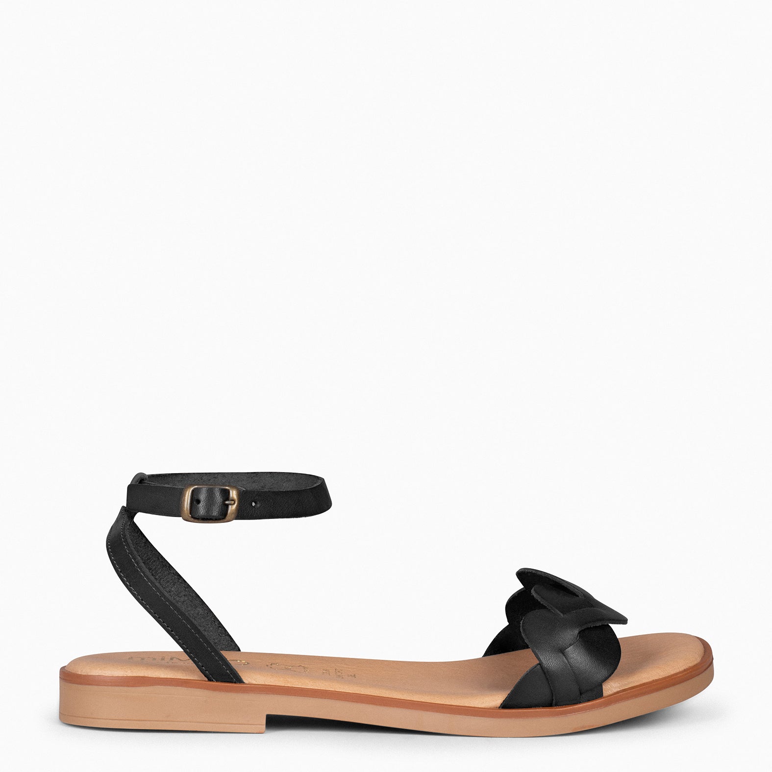 ARECA – Sandalias Planas Mujer NEGRO