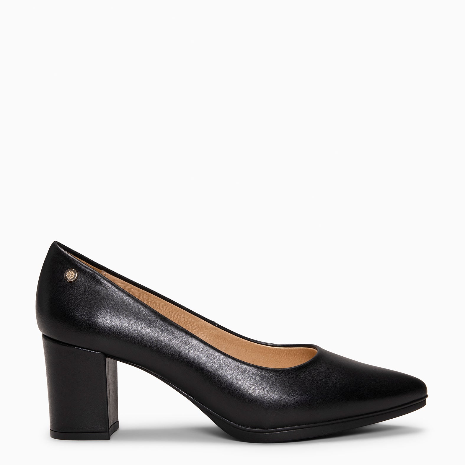 URBAN S SALÓN - Zapatos de tacón medio de napa NEGRO - miMaO ®