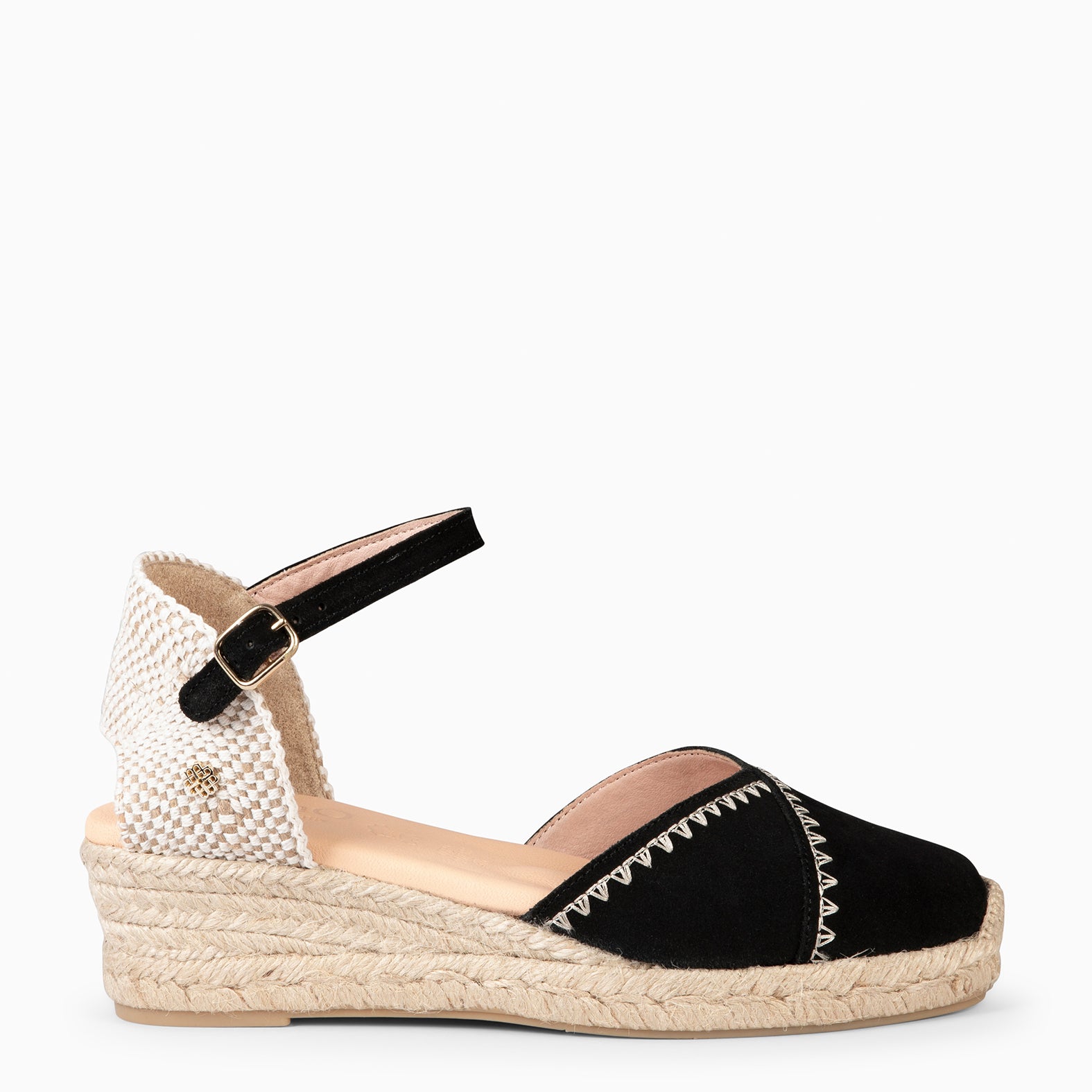 LIMA - BLACK LOW WEDGE ESPADRILLE