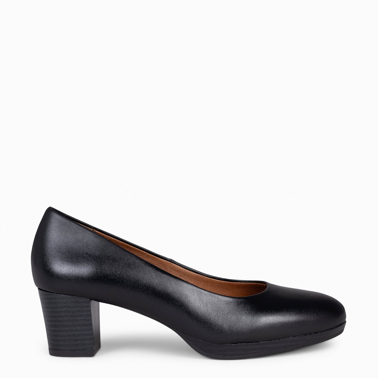 FLIGHT S – BLACK low heels and platform shoes