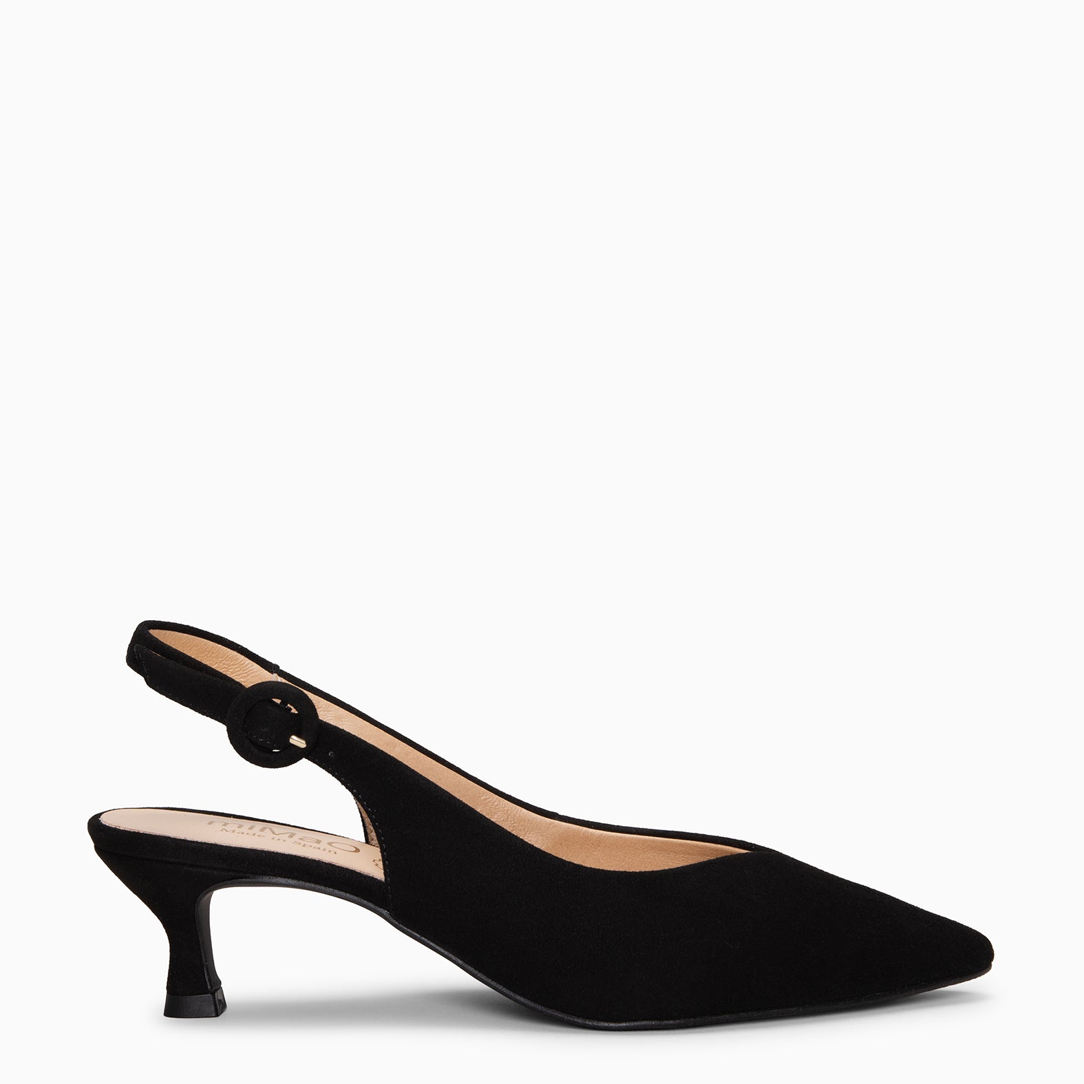 CARMEN – BLACK low heel slingback