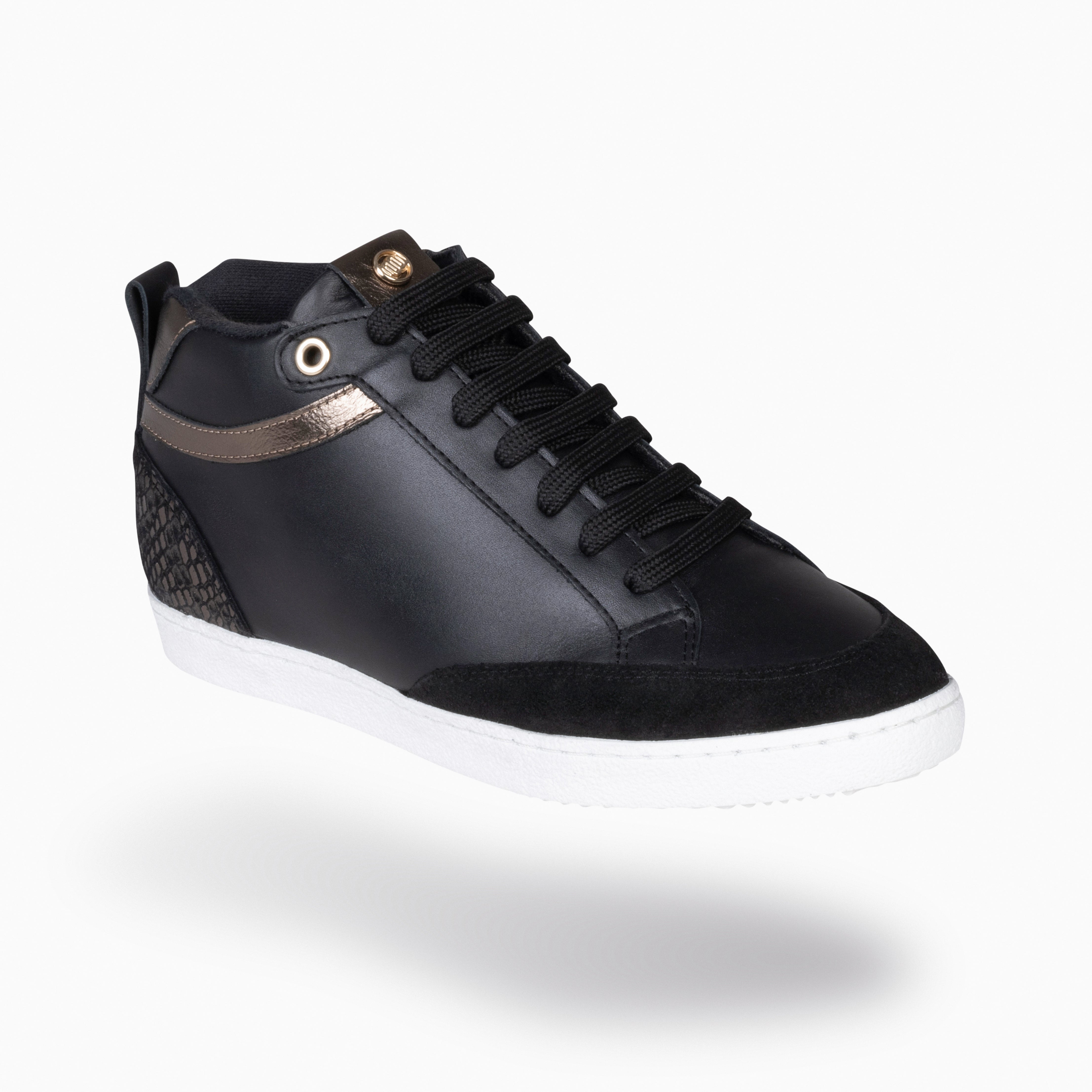 RACHEL – BLACK Women wedge sneakers