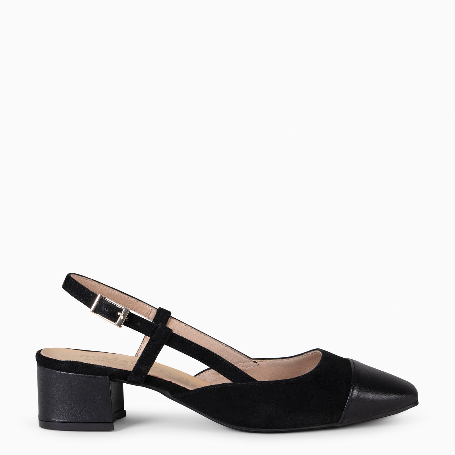 AUDREY - BLACK SLING-BACK BALLERINA