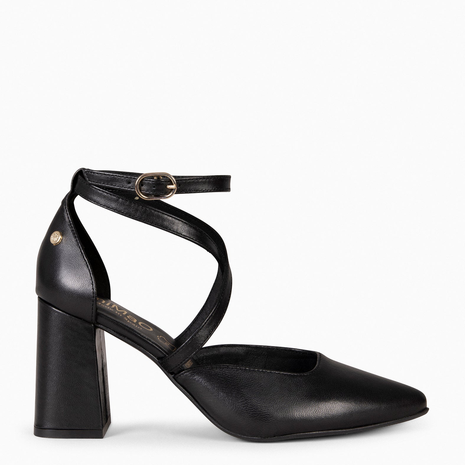 ARIEL - Zapato de tacón ancho NEGRO