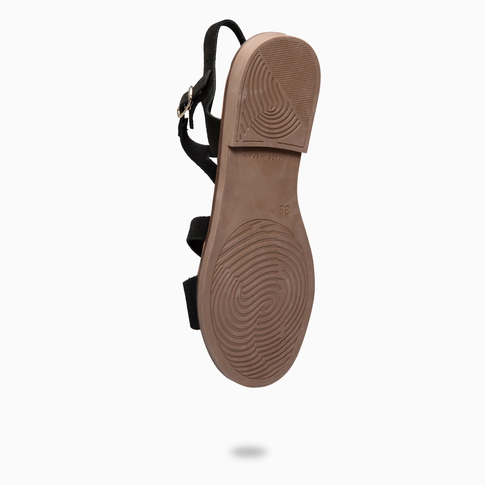 BAMBOO - BLACK FLAT SANDALS