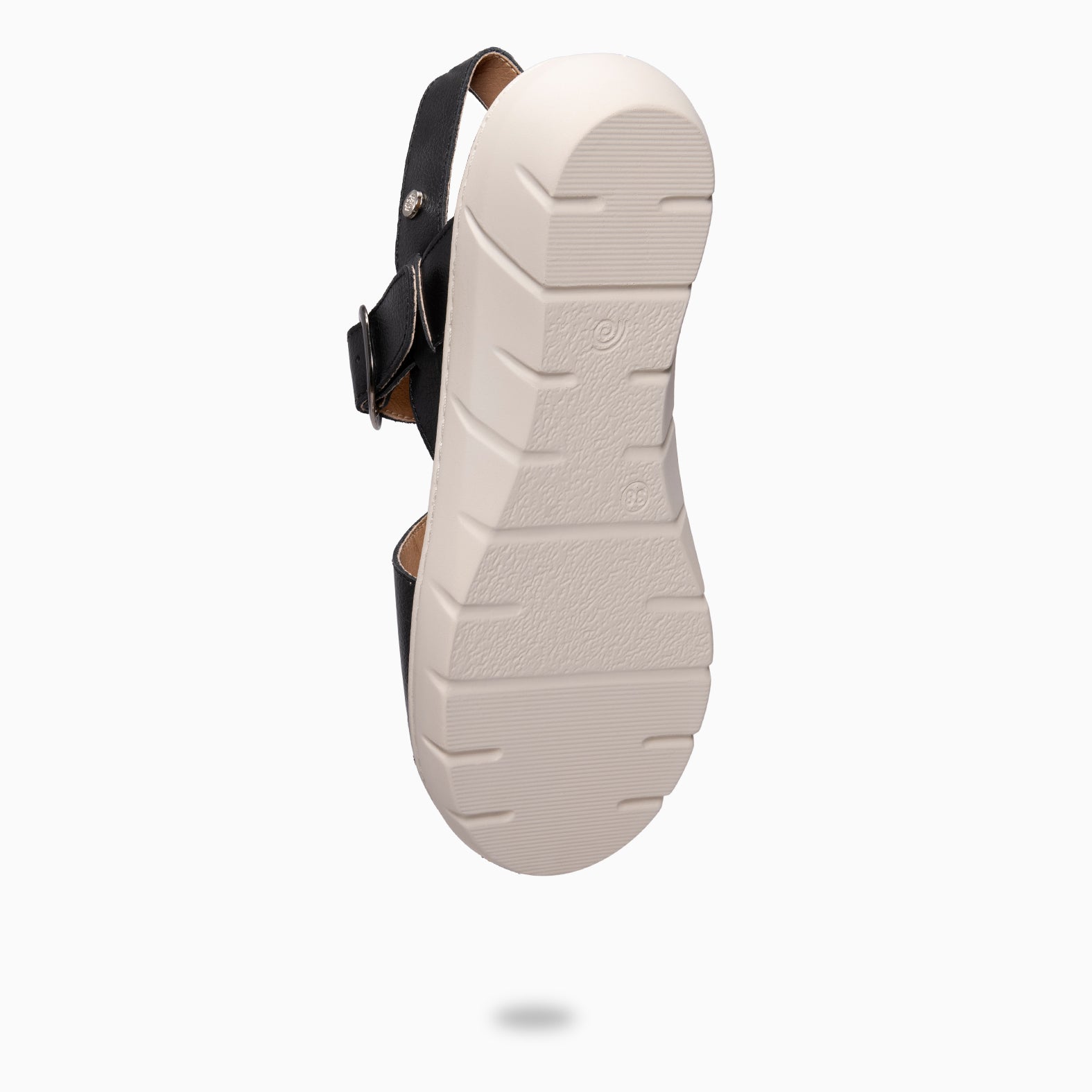 NATURA – Sandalias con plantilla Extraíble NEGRO