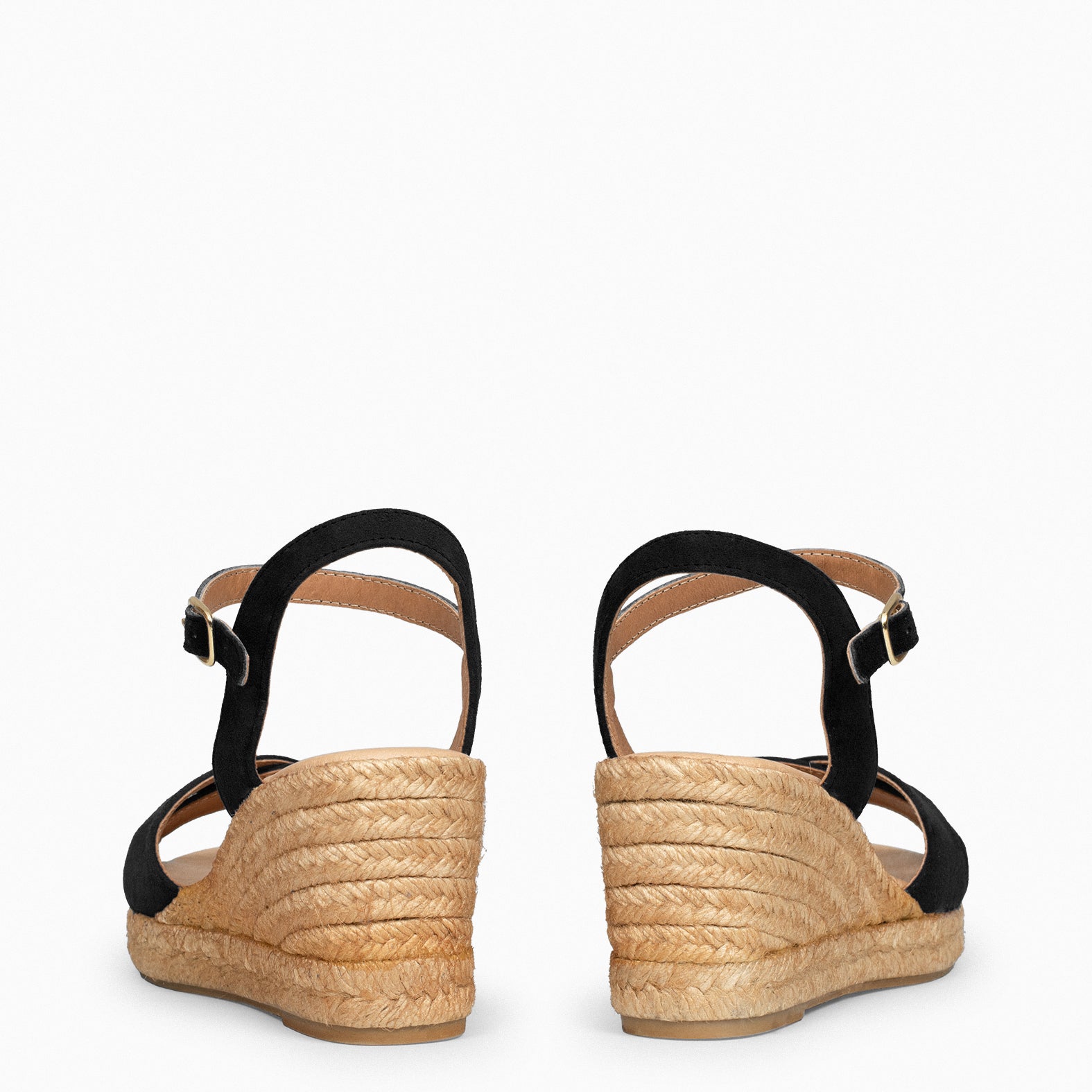 CALPE - BLACK SUEDE LEATHER ESPADRILLE