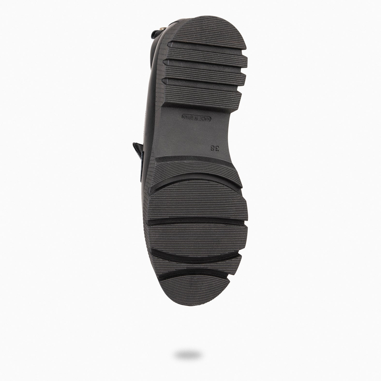 LOLA - Mocasín NEGRO con suela track