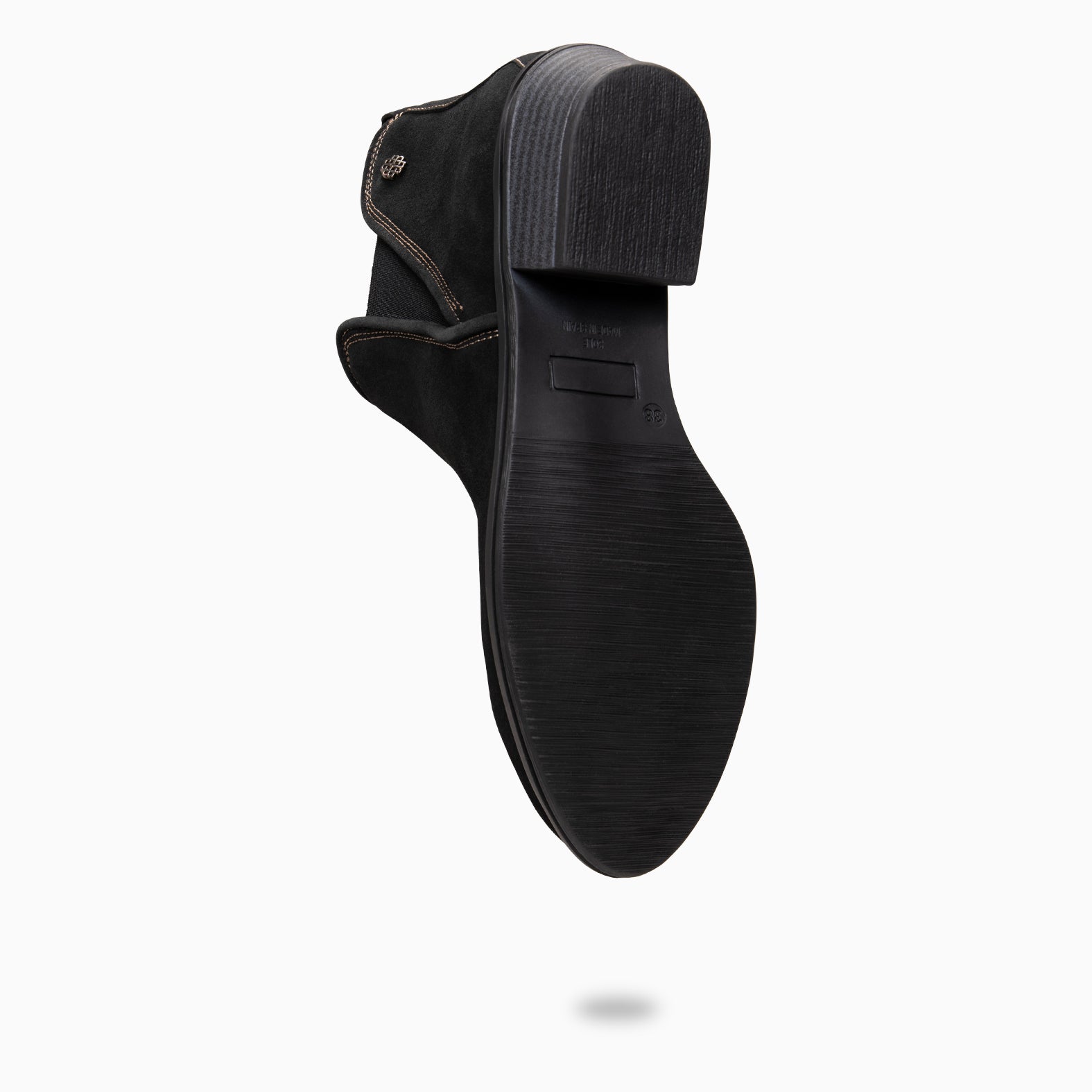 VIANA - Bota de cano baixo com elástico PRETO