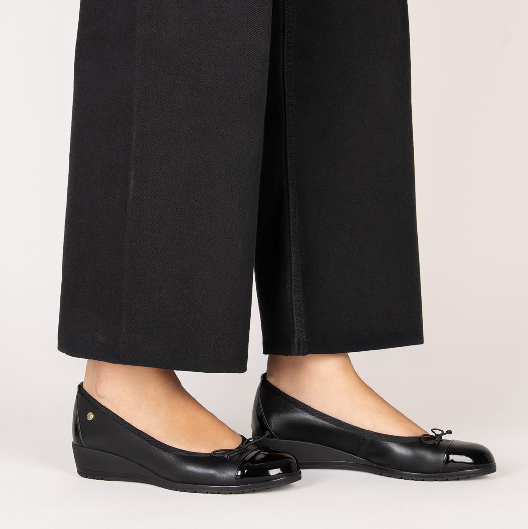 NORINA - Bailarina NEGRO con cuña