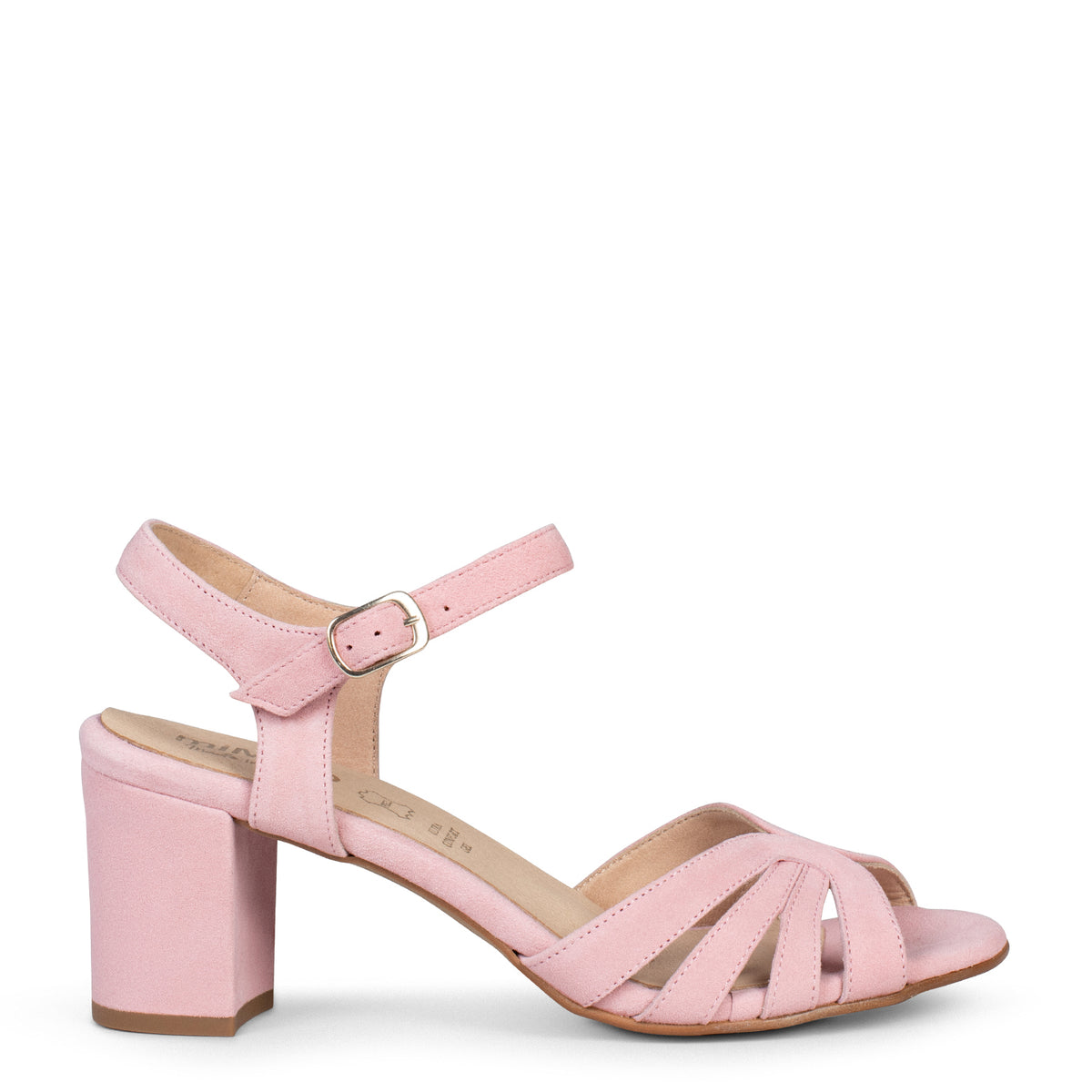 MUSA – Sandalias de Tacón ancho ROSA