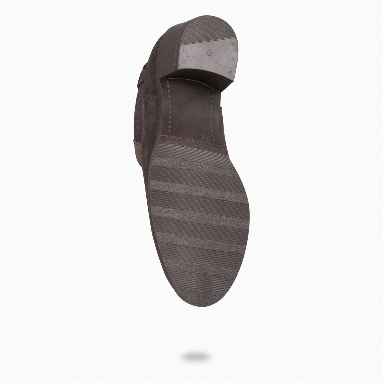 NEW CHELSEA - Botines de caña alta con tacón para mujer MARRÓN