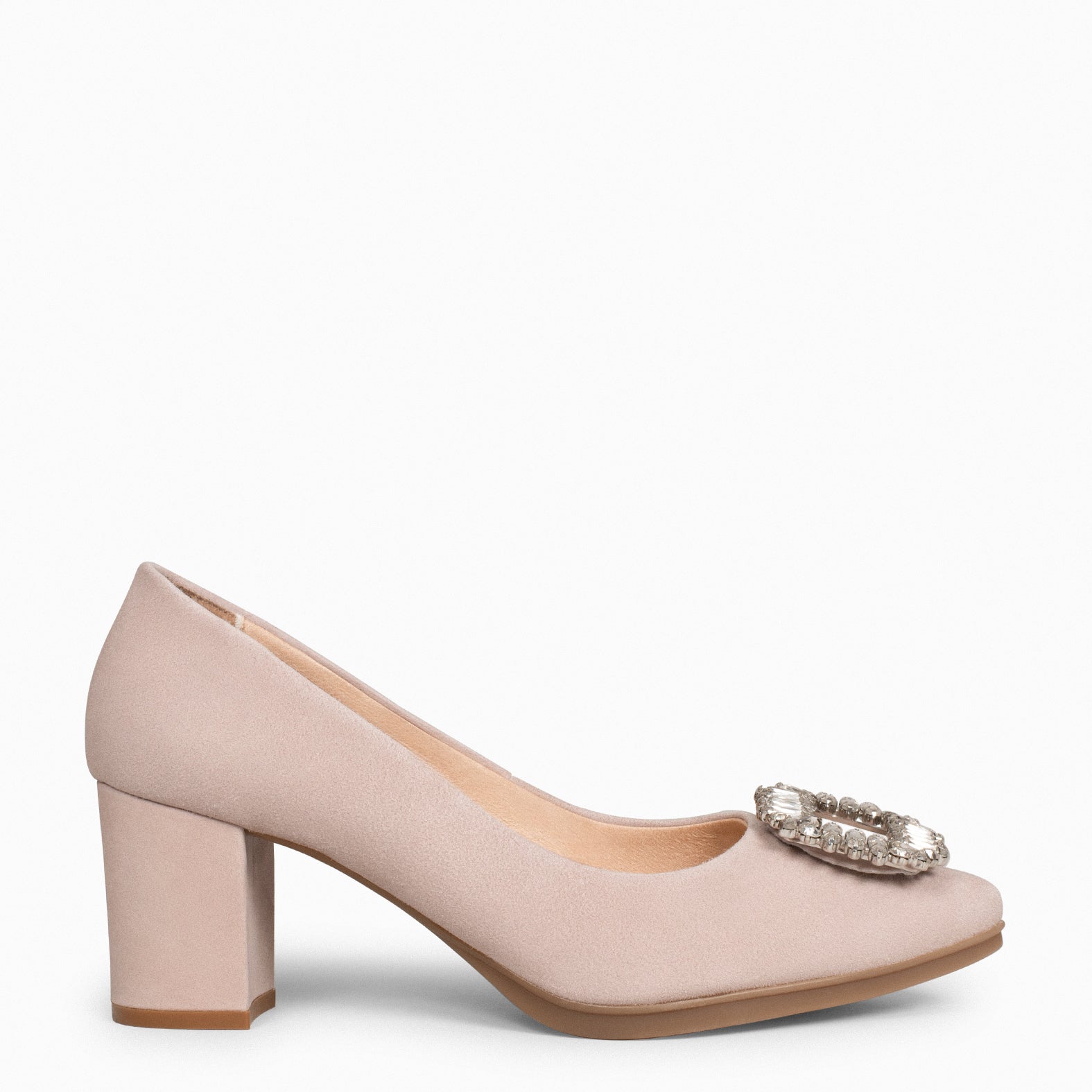 URBAN S CRISTAL - Zapatos de tacón con adorno de cristal NUDE