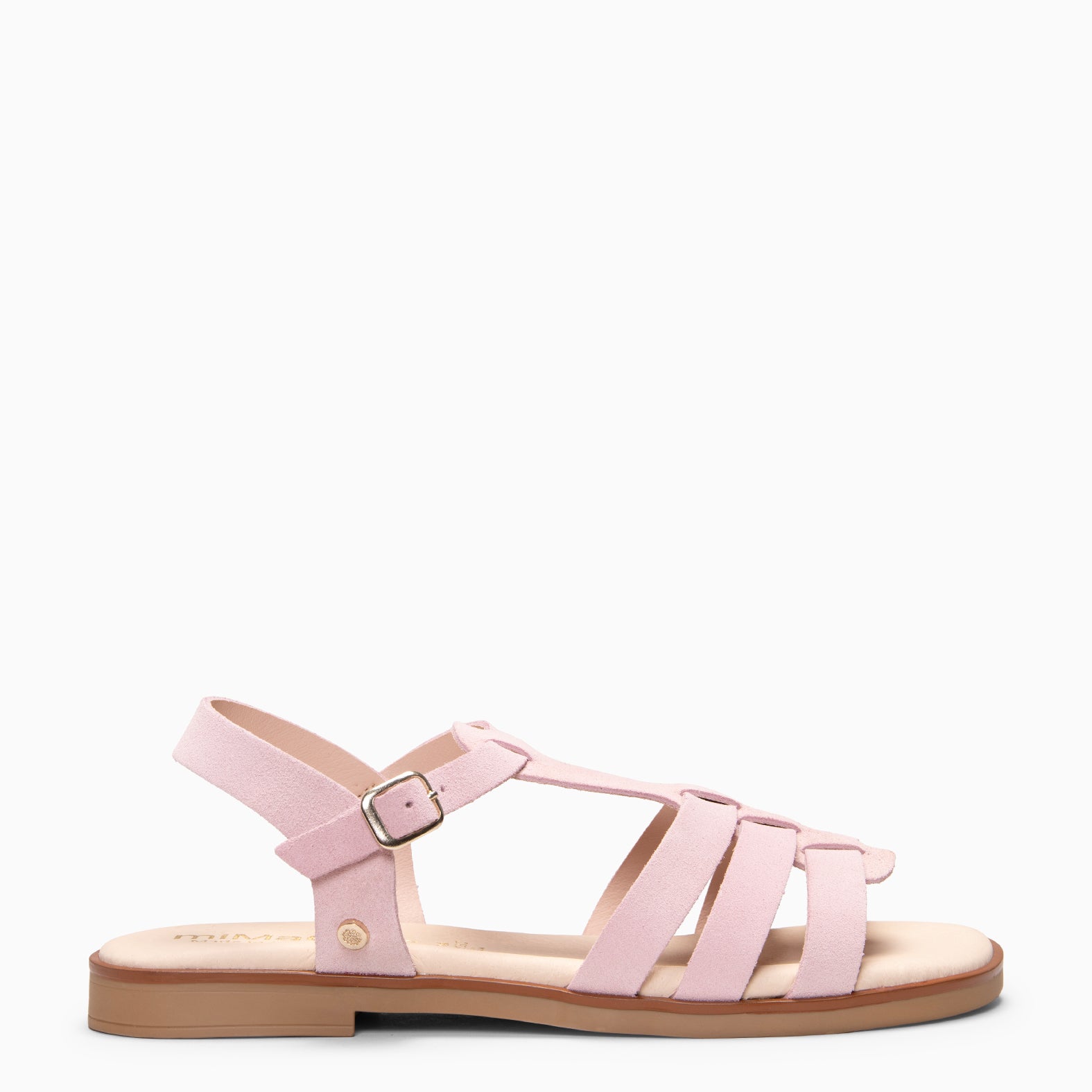 NAIRA - NUDE slides sandal leather