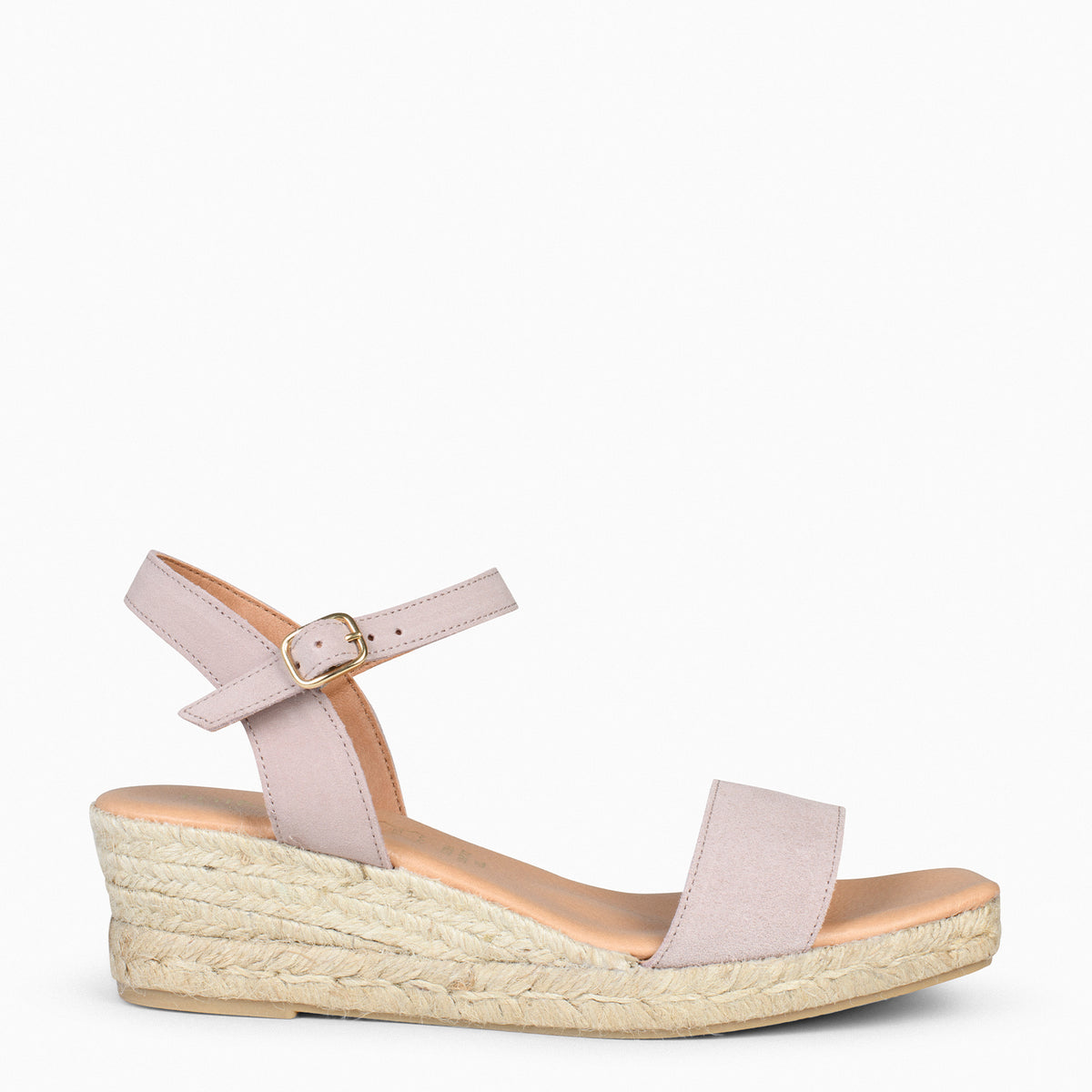 JEREZ – NUDE espadrilles with comfortable wedge