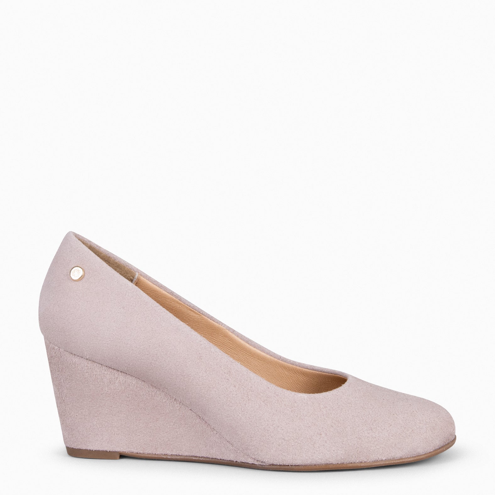 REDONDO CUÑA – Zapato de mujer con cuña NUDE