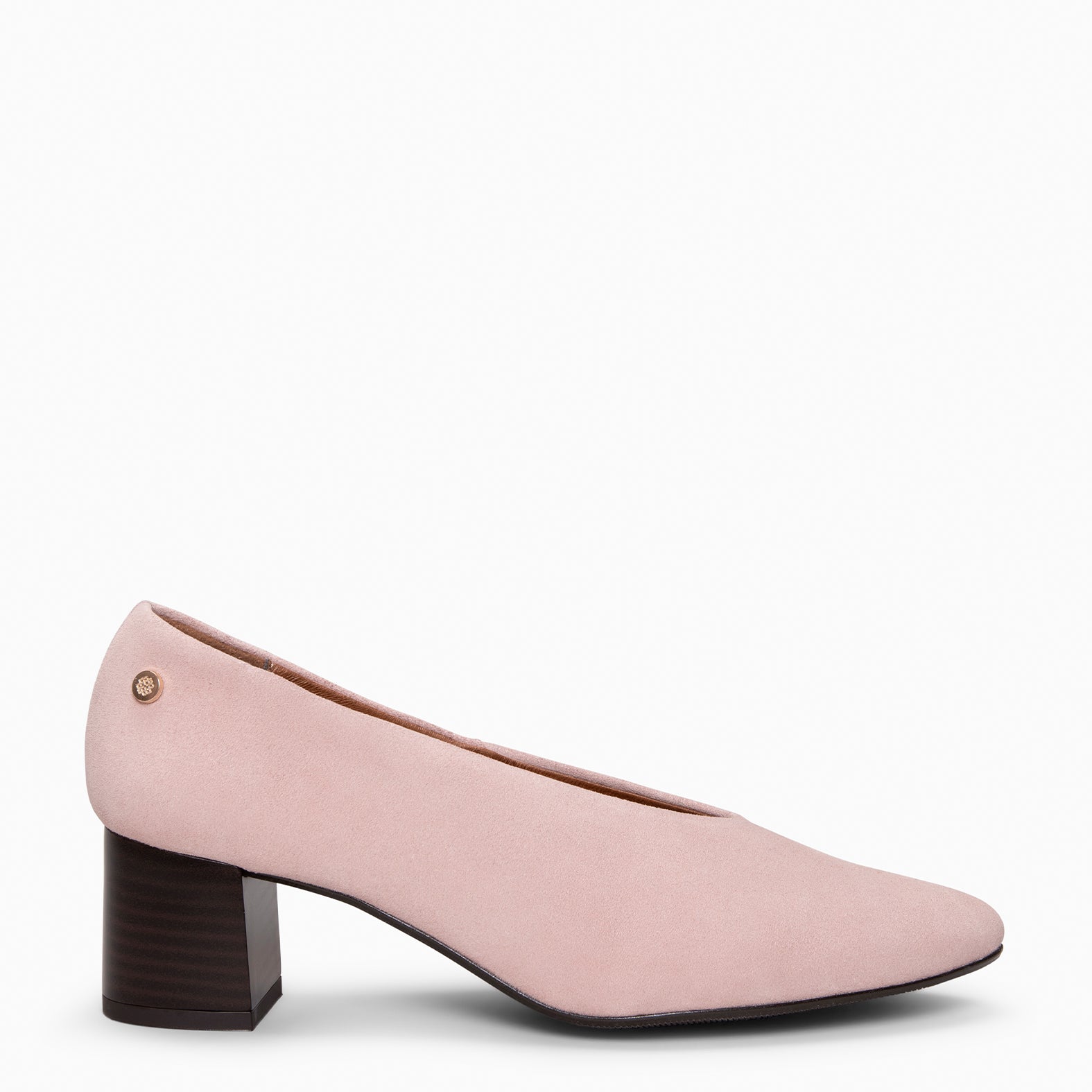 URBAN STYLE - Zapatos de tacón ancho NUDE