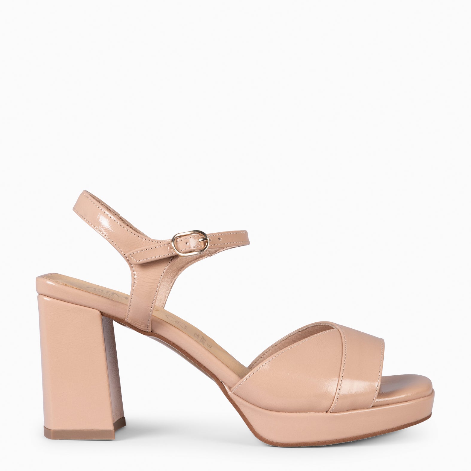 MICHELLE - ZAPATOS DE MUJER TACÓN ANCHO NUDE