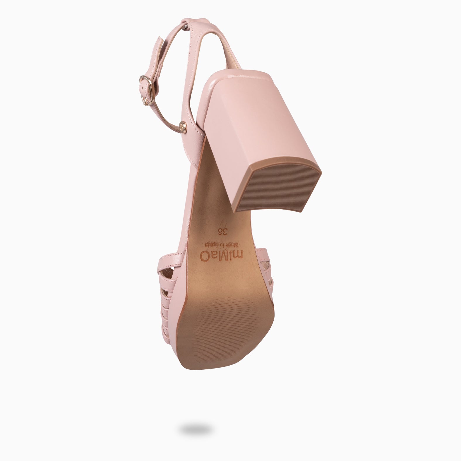 CRISTEL - SANDALIAS ELEGANTES DE TACÓN DE VESTIR NUDE