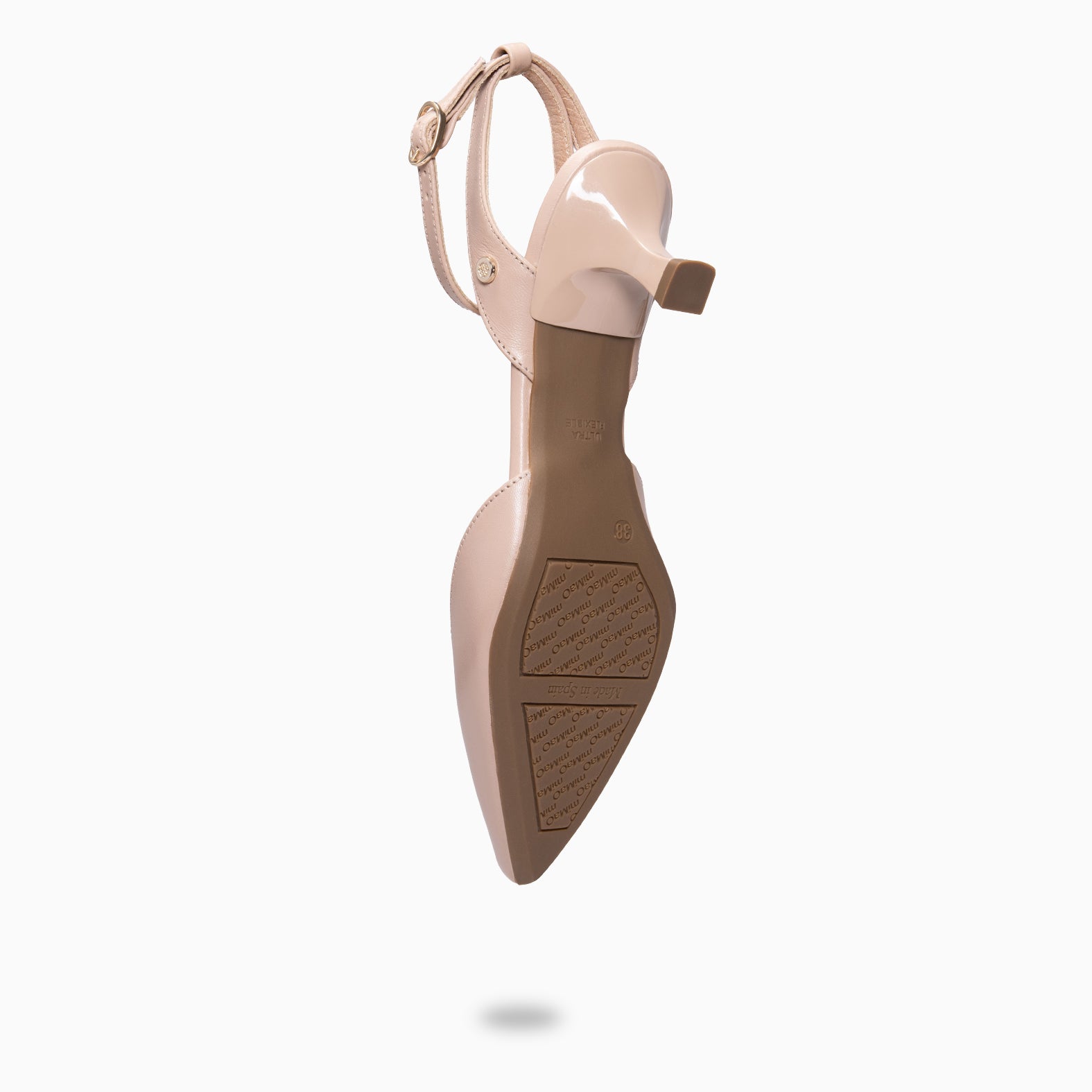 DANIELA - BEIGE Kitten heel slingbacks